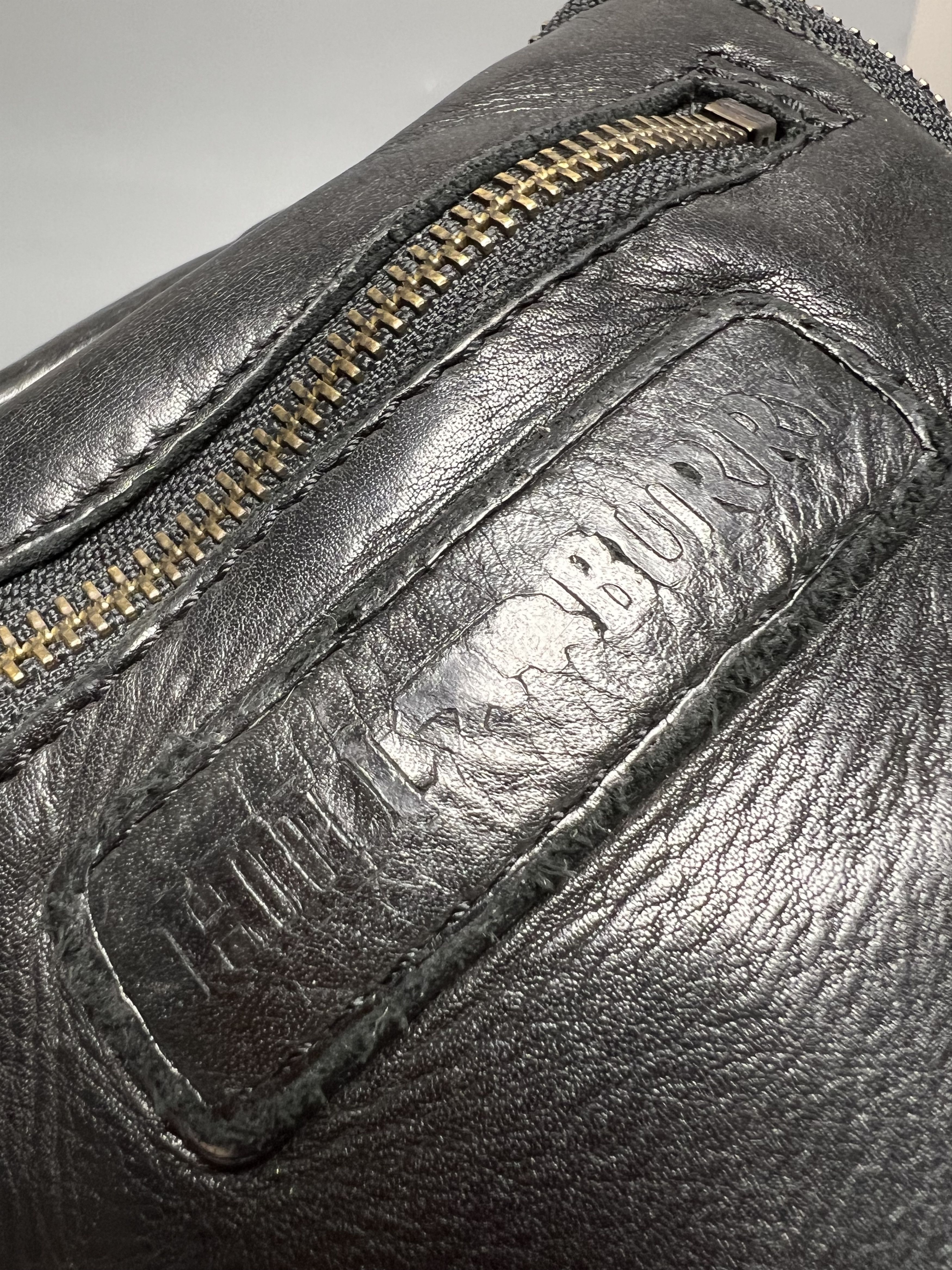 Genuine Leather Hill Burry Black Leather Crossbody Bag Size ONE SIZE - 10 Thumbnail