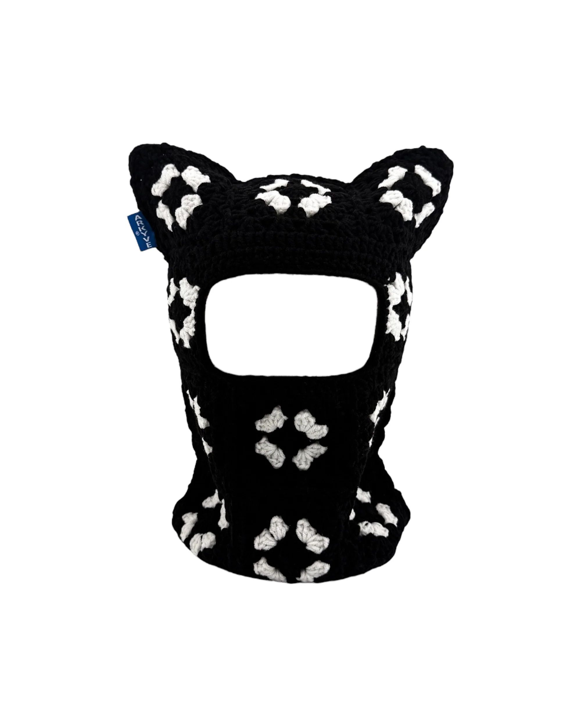 Other Arkyve 'Obsidian' Black & White Cat Mask Size ONE SIZE - 1 Preview