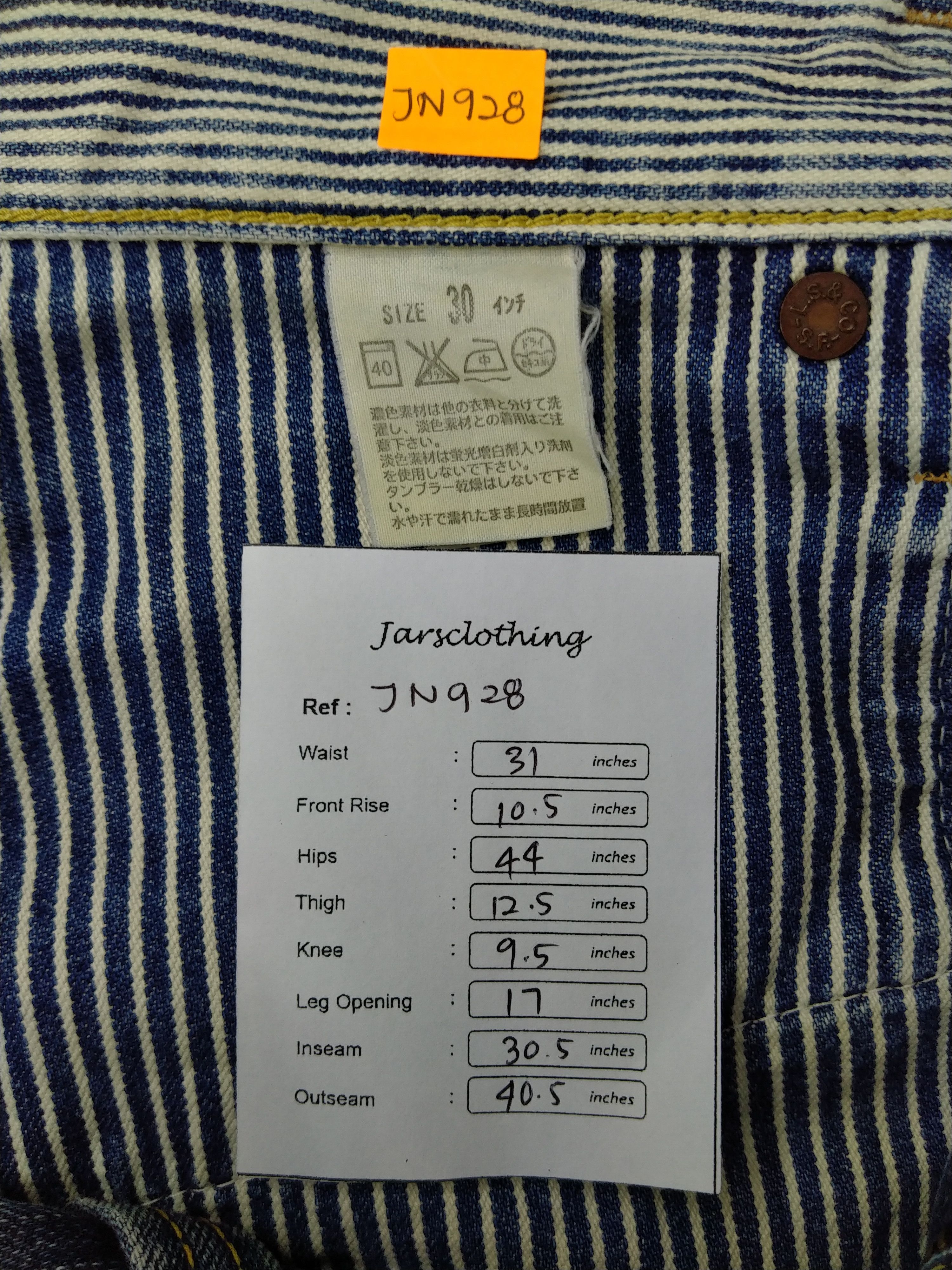 Vintage Distressed Blue Vintage Levi's 503 31x30.5 Denim -JN928 Size US 31 - 8 Thumbnail