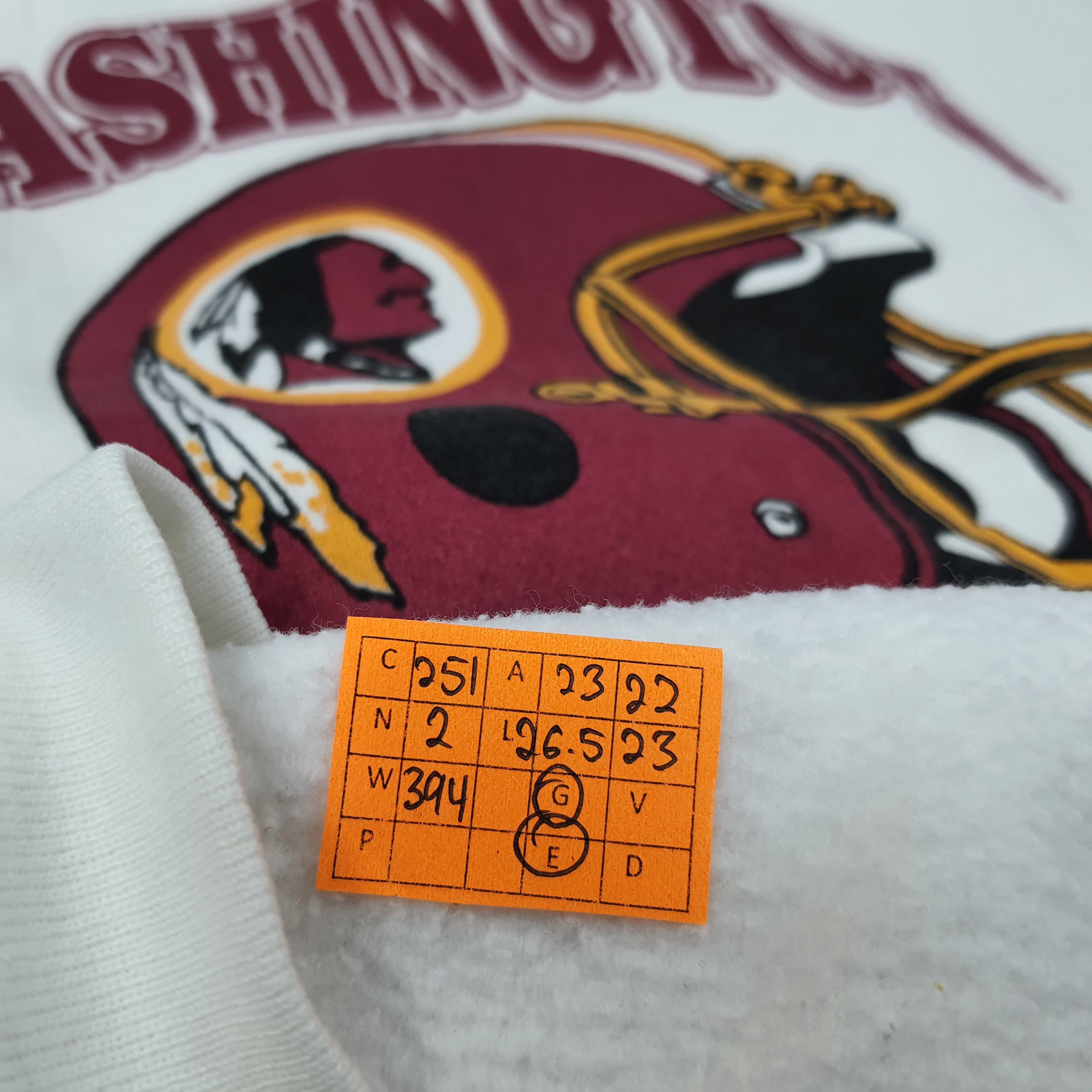 NFL Vintage Washington Redskin Football Team Sweatshirt C251N2 Size US L / EU 52-54 / 3 - 6 Thumbnail