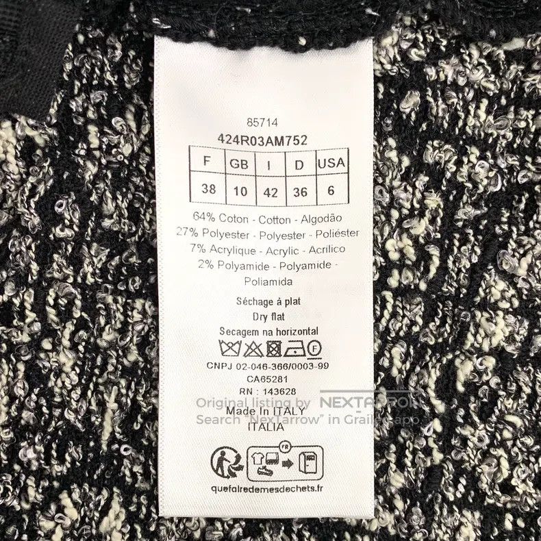 Dior Dior 24 black geometric pattern round-neck short-sleeved d Size XS / US 0-2 / IT 36-38 - 6 Thumbnail