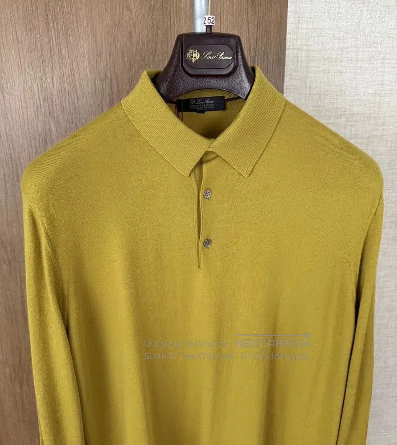 Loro Piana Loro Piana Long Sleeve Knit Polo. Size US XXL / EU 58 / 5 - 2 Thumbnail