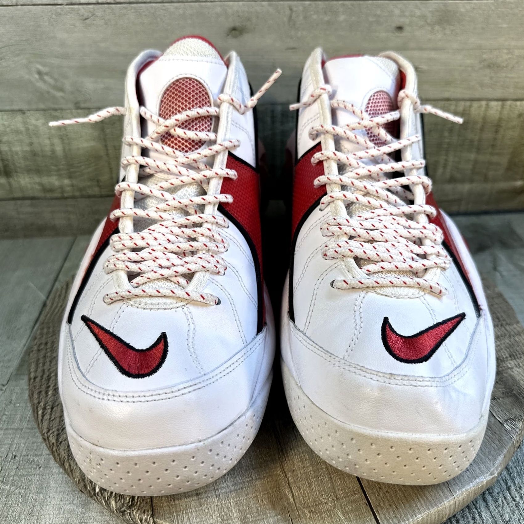 Nike Nike Air Zoom Flight 95 Sneaker Men 9.5 White Leather DX1165-100 2023 True Red Size US 10 / EU 43 - 3 Thumbnail