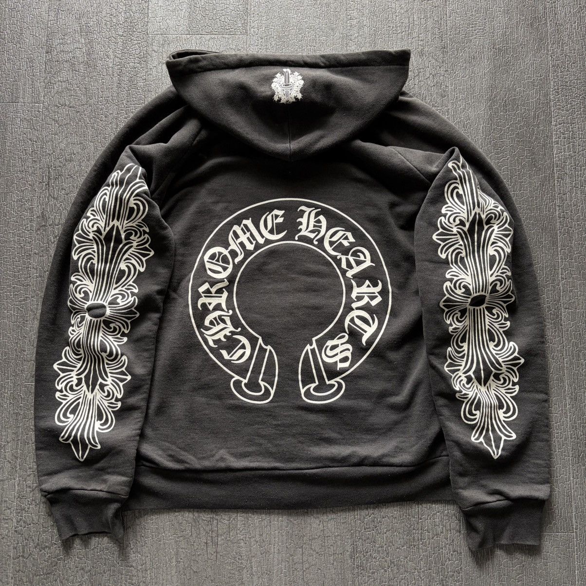 Chrome Hearts 90s Chrome Hearts Floral Horseshoe Zip thermal Hoodie stk Size US M / EU 48-50 / 2 - 2 Thumbnail