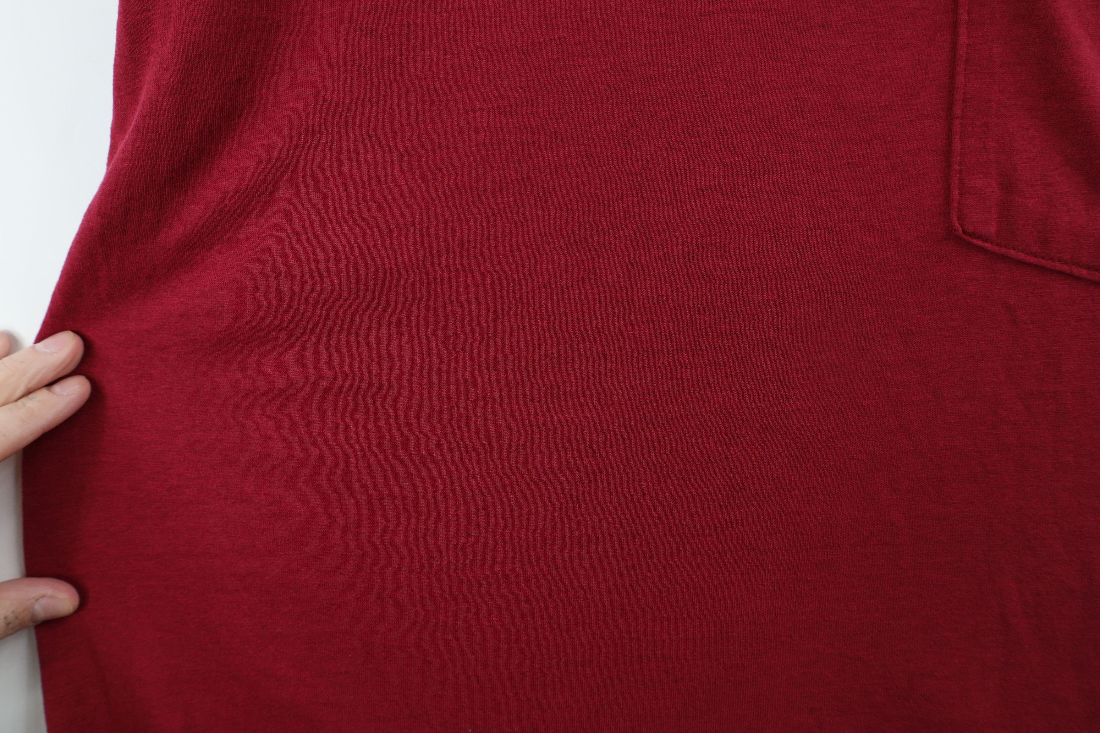 Vintage Vintage 90s Streetwear Short Sleeve Pocket T-Shirt Red USA Size US XXL / EU 58 / 5 - 7 Thumbnail