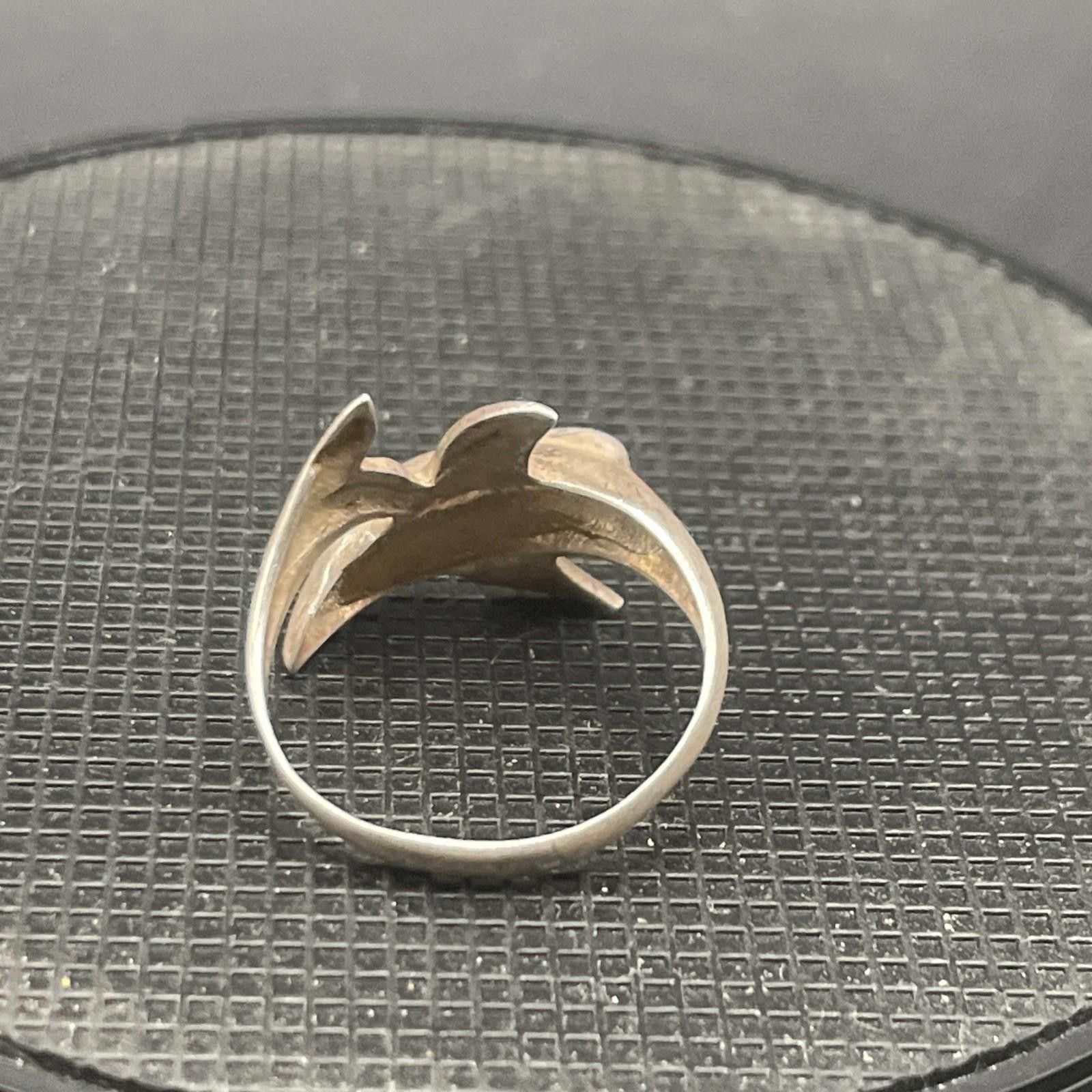 NASCAR Vtg 925 Dolphin Ring STERLING SILVER Size 4.5 2g Size ONE SIZE - 4 Thumbnail