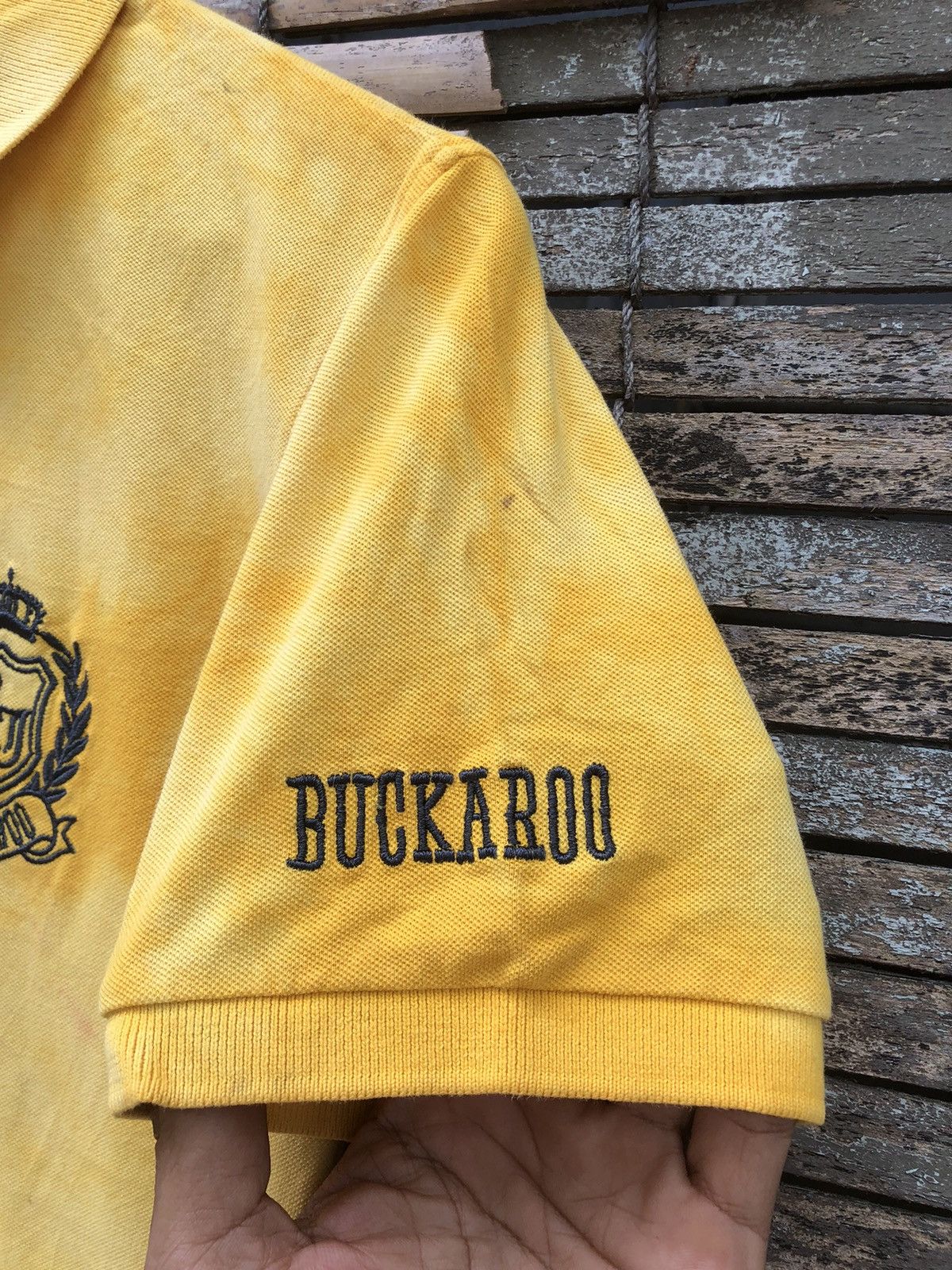 Japanese Brand × Polo Ralph Lauren × Vintage Vintage Japanese Brands Tye Dye Buckaroo Polo Tee Size US L / EU 52-54 / 3 - 7 Thumbnail