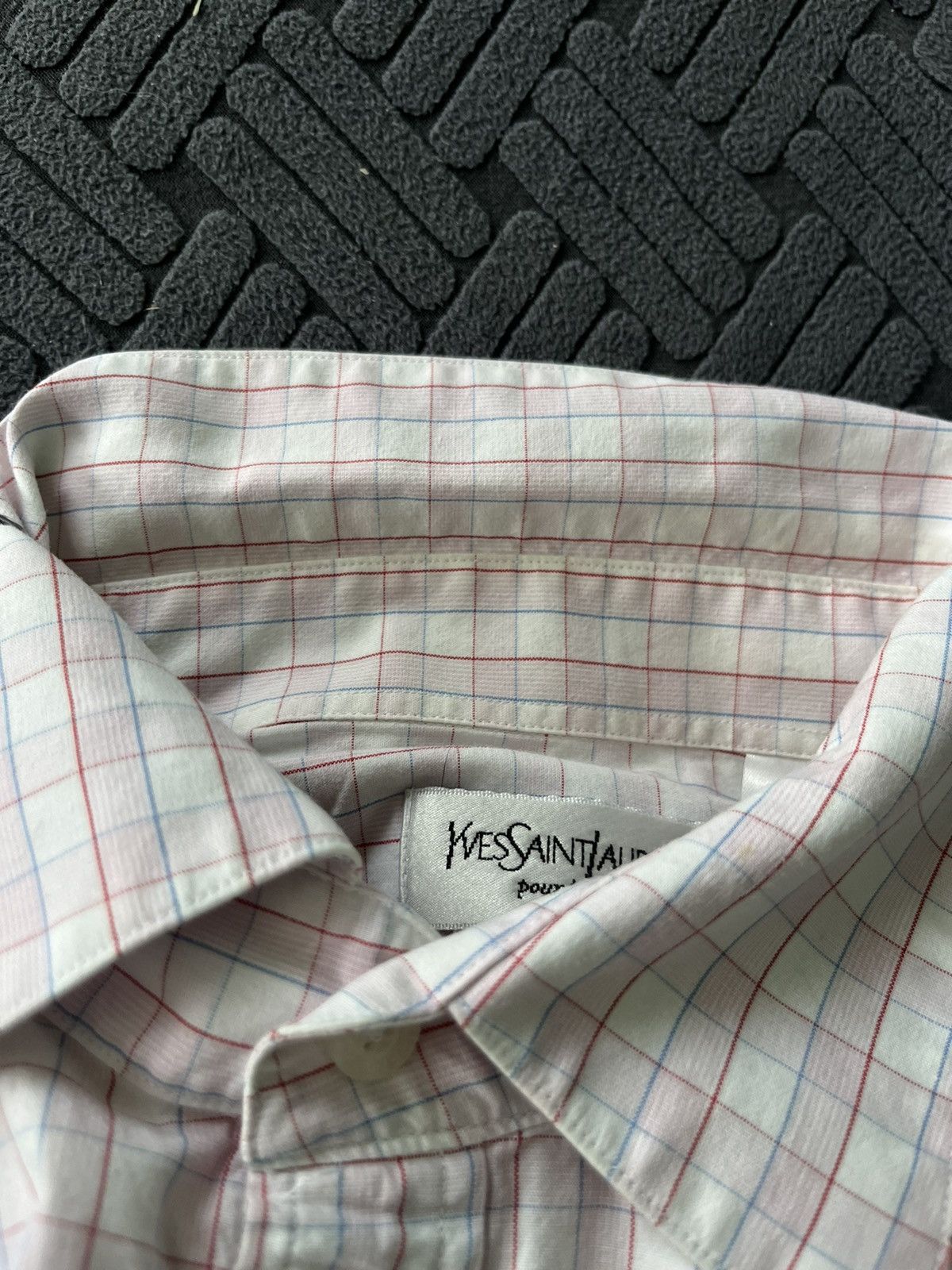 Yves Saint Laurent Vintage Yves Saint Laurent YSL Checkered shirt cotton XL Size US XL / EU 56 / 4 - 10 Thumbnail