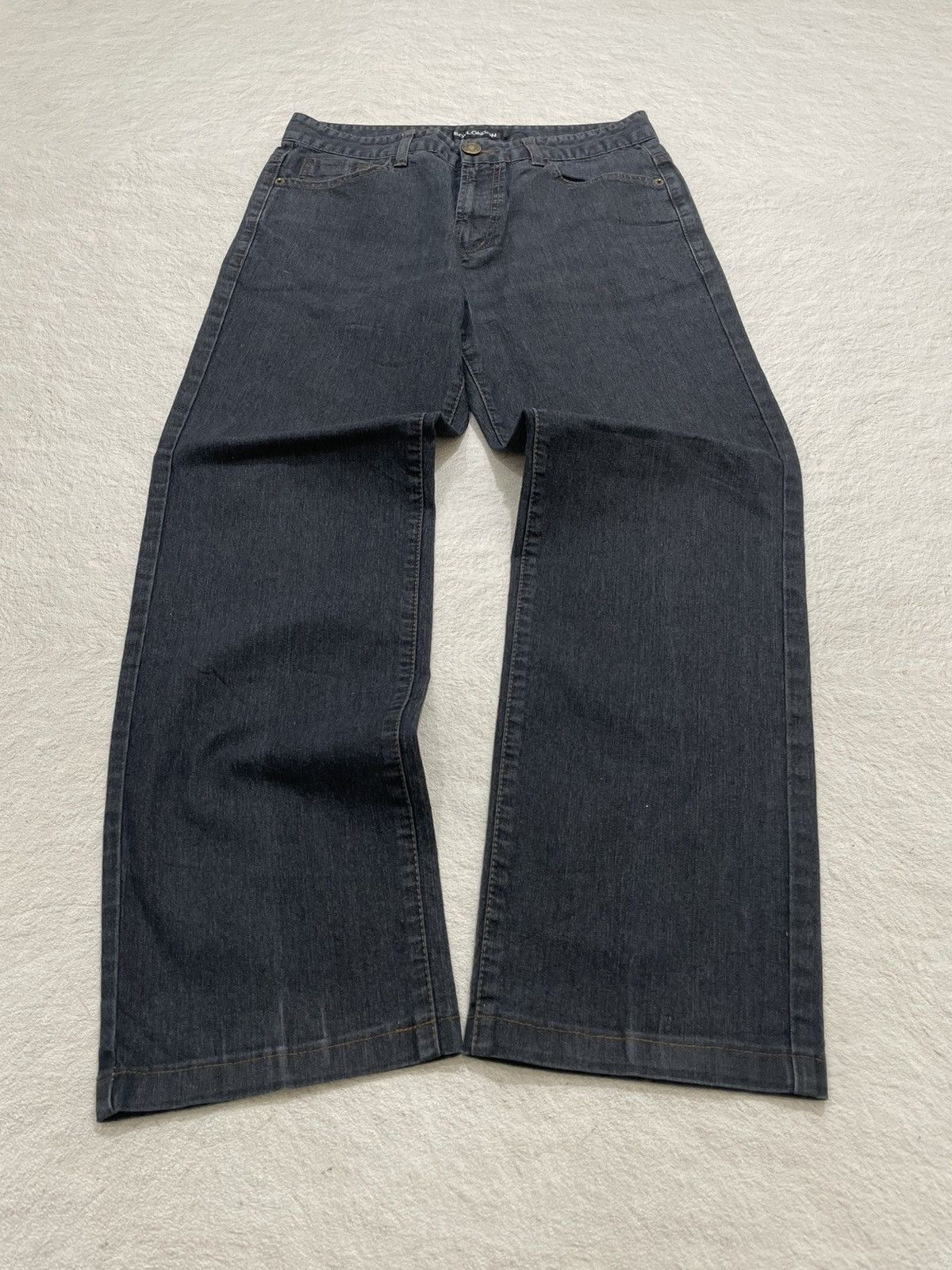 Japanese Brand Vintage 2000s Boy London Basic Black Jeans Size US 29 - 1 Thumbnail