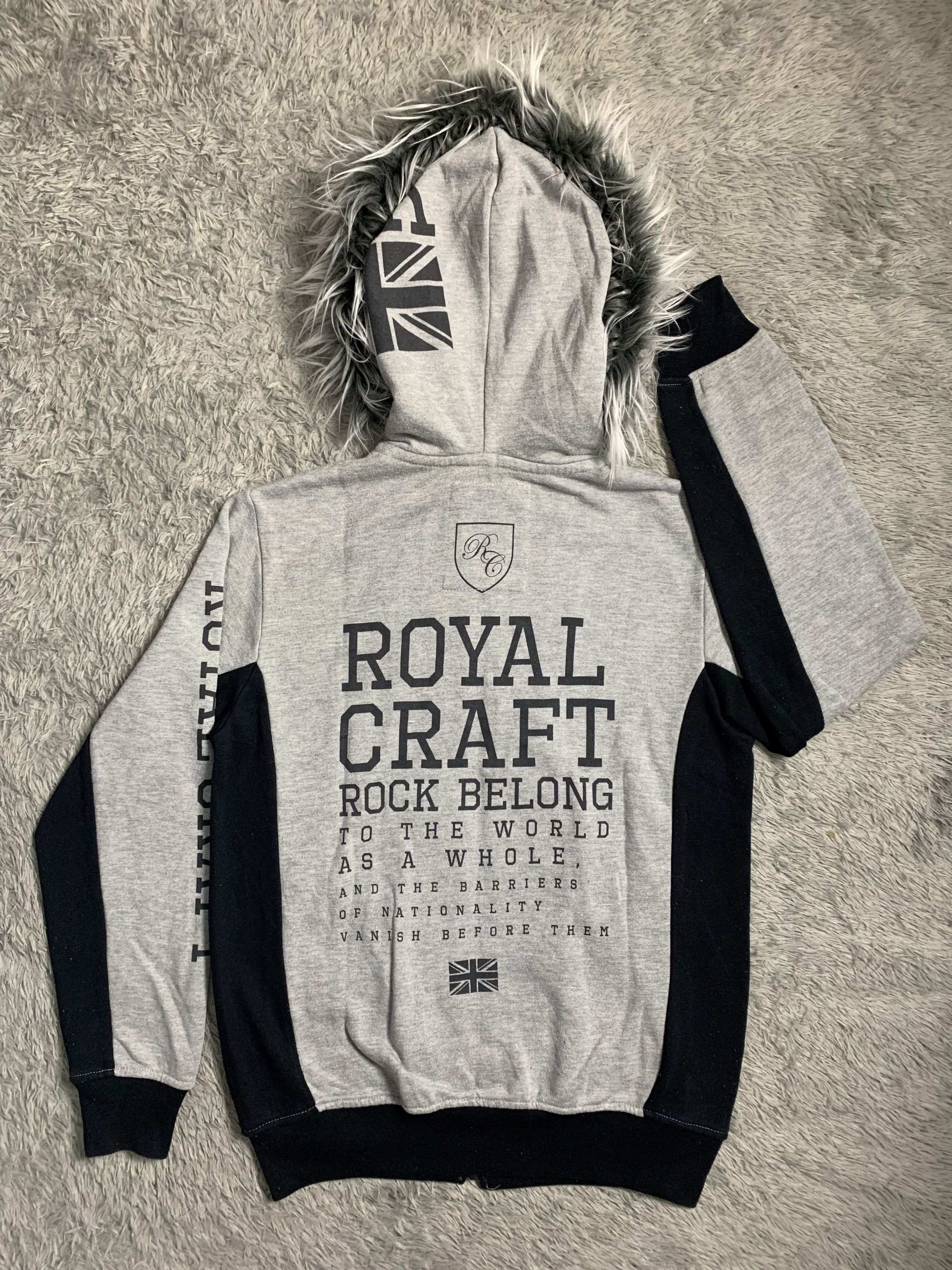 Japanese Brand Royal Craft UK Faux Fur Hoodie Lgb Style Size US L / EU 52-54 / 3 - 5 Thumbnail
