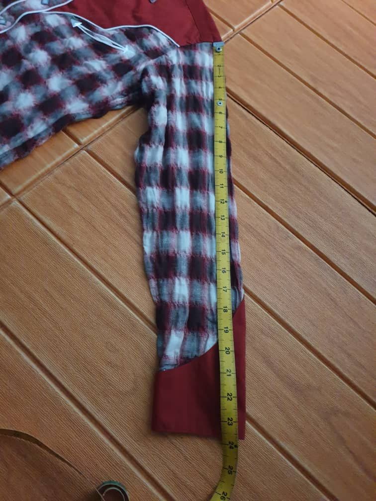 Japanese Brand 💥Bregontrail checkered button up western shirt Size US M / EU 48-50 / 2 - 8 Thumbnail