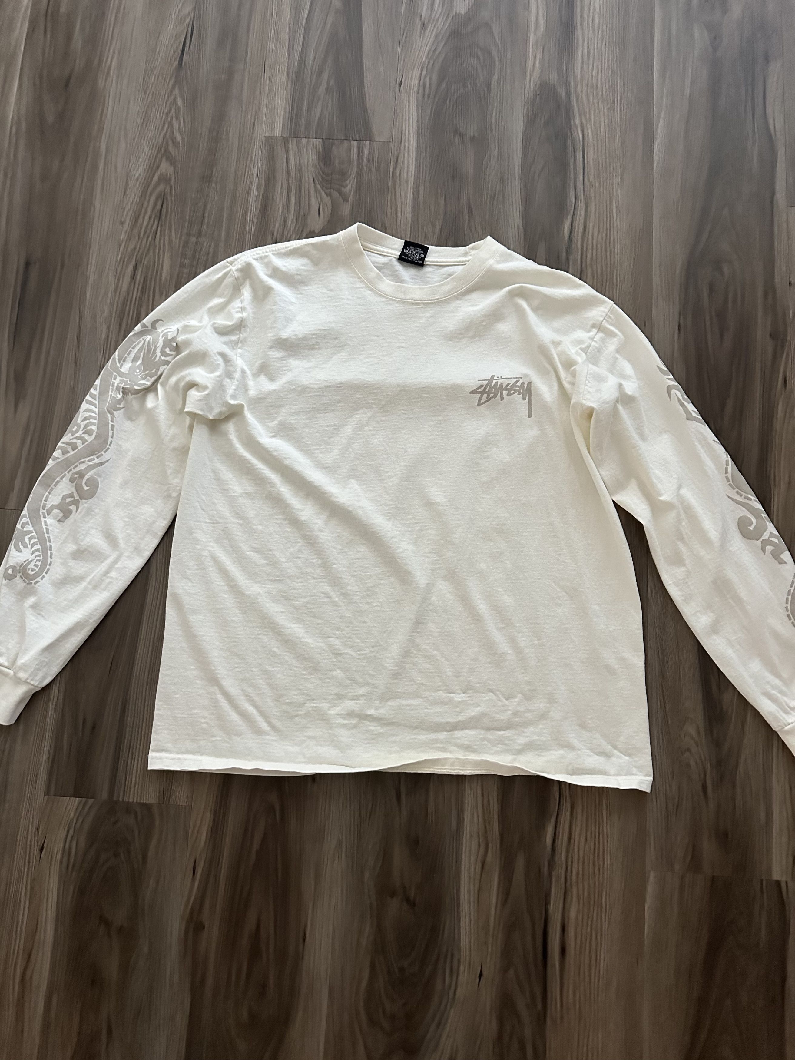 Stussy Stussy Dragons Long-Sleeve Tee 'Natural' Size US L / EU 52-54 / 3 - 3 Thumbnail