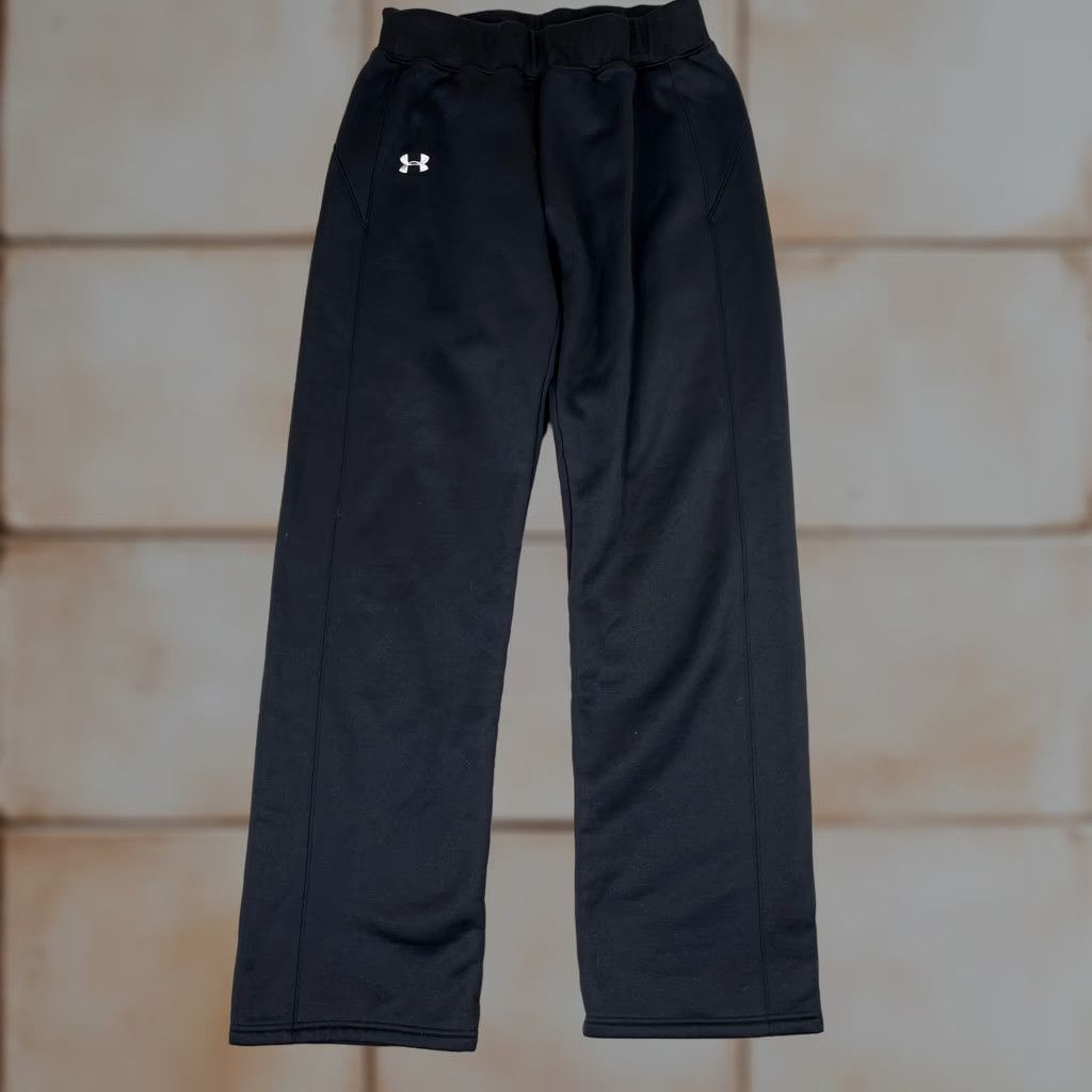Under Armour VINTAGE Under Armour Sweatpants Womens M Black Fleece Joggers Activewear Gym Size 42" / US 20 - 1 Thumbnail