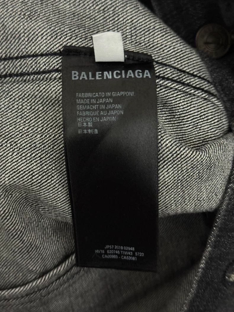 Balenciaga Balenciaga size 36 Soot Black Tie-Dye Denim Jacket Size US XL / EU 56 / 4 - 5 Thumbnail