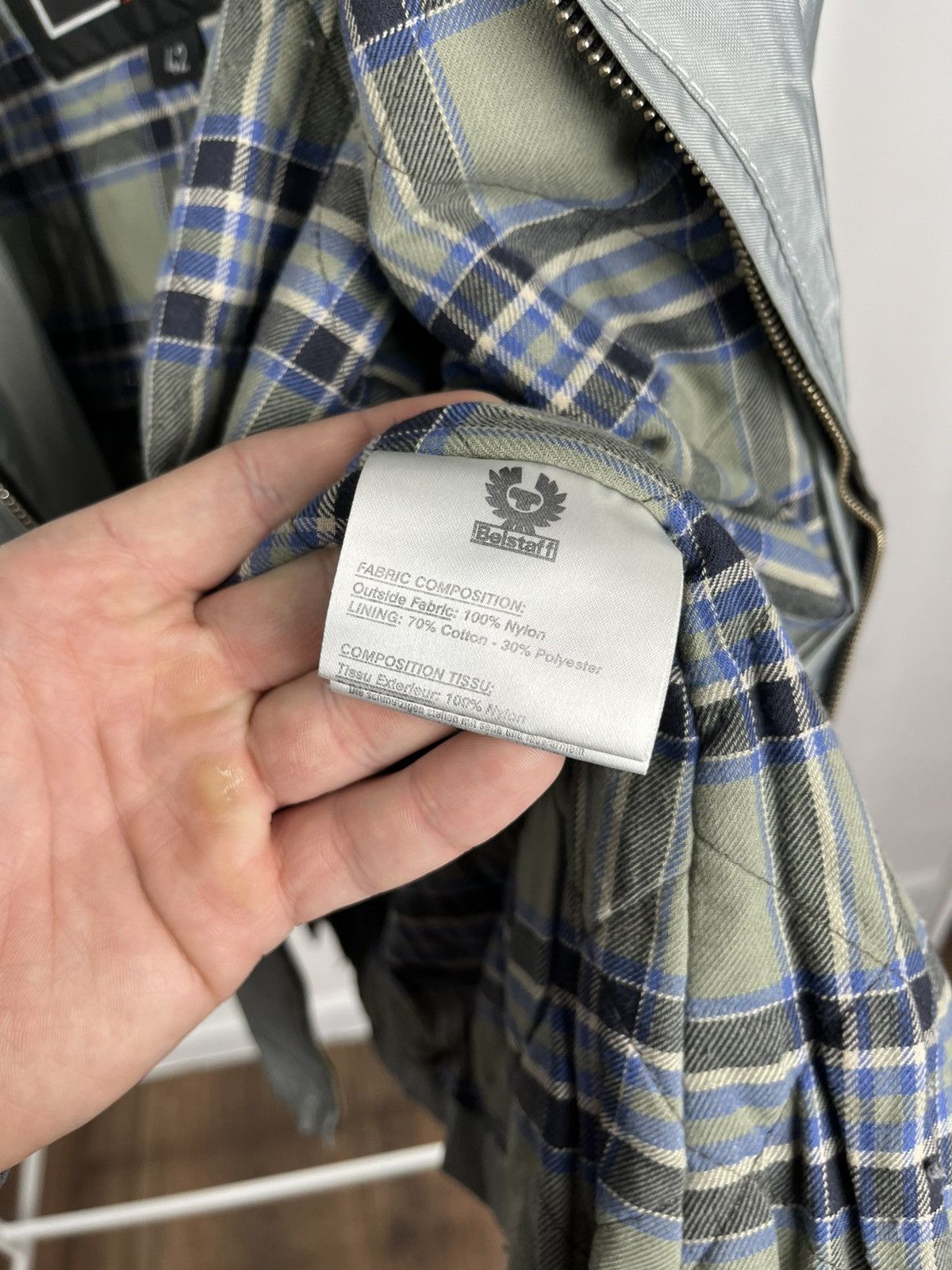 Belstaff Belstaff Nylon Jacket Grey Zip Up Plaid Lining Size 42 Women Size S / US 4 / IT 40 - 8 Thumbnail