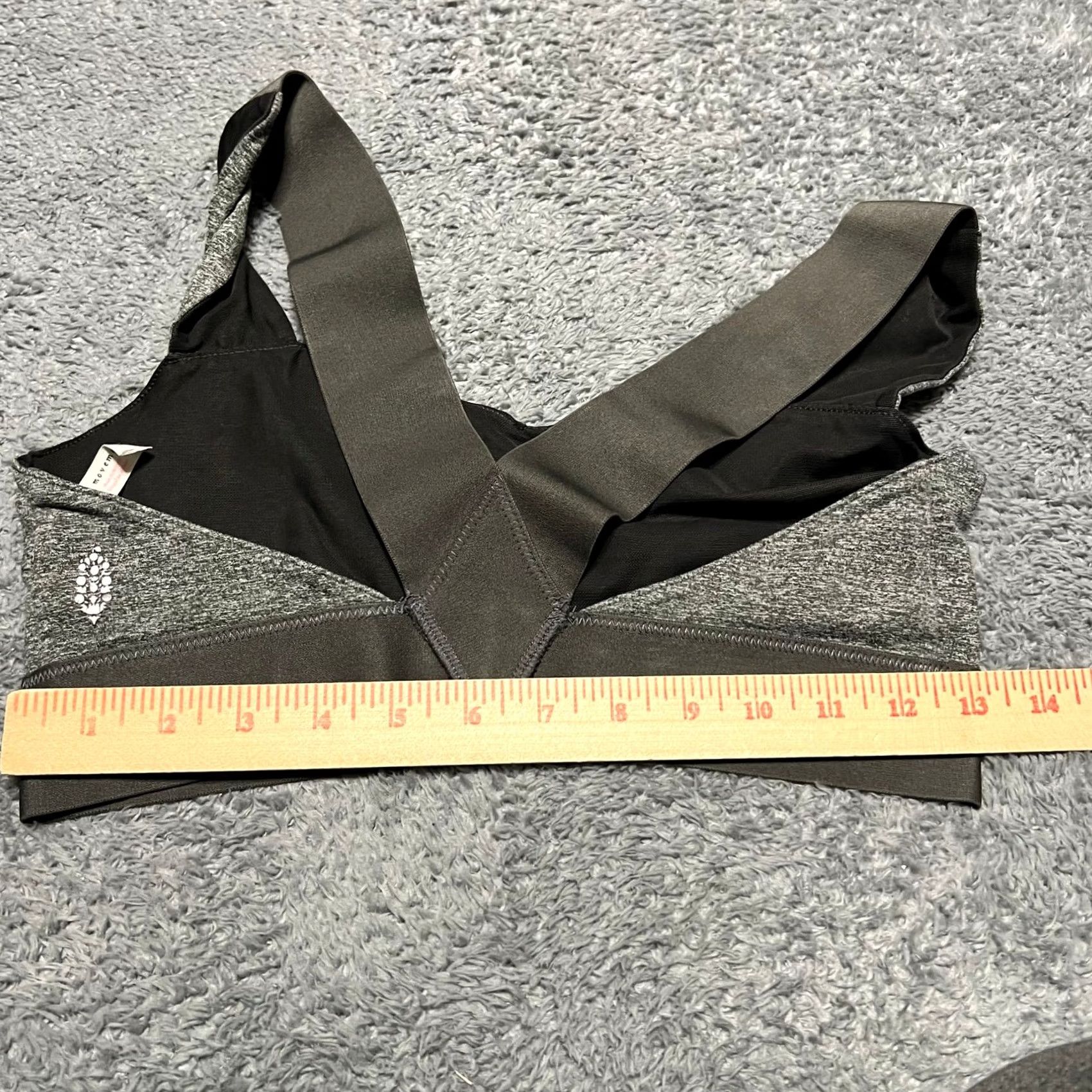 Free People Free People FP Movement Sports Bra Womens Small Just Breathe Gray S Womens Gray Sports Bra Size ONE SIZE - 4 Thumbnail
