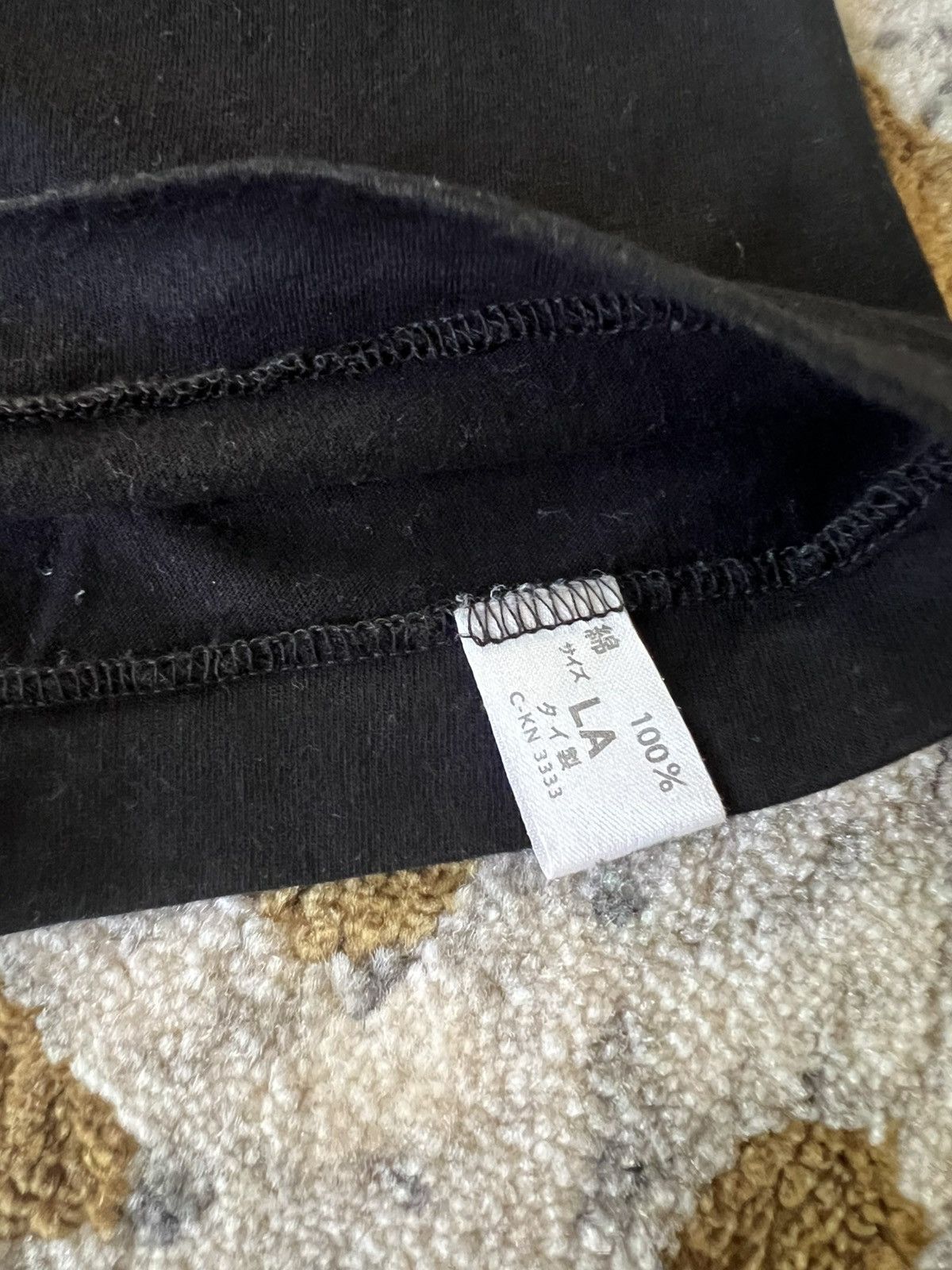 Vintage × Yves Saint Laurent Vintage Yves Saint Laurent Plain Black t-shirt Size US L / EU 52-54 / 3 - 8 Thumbnail