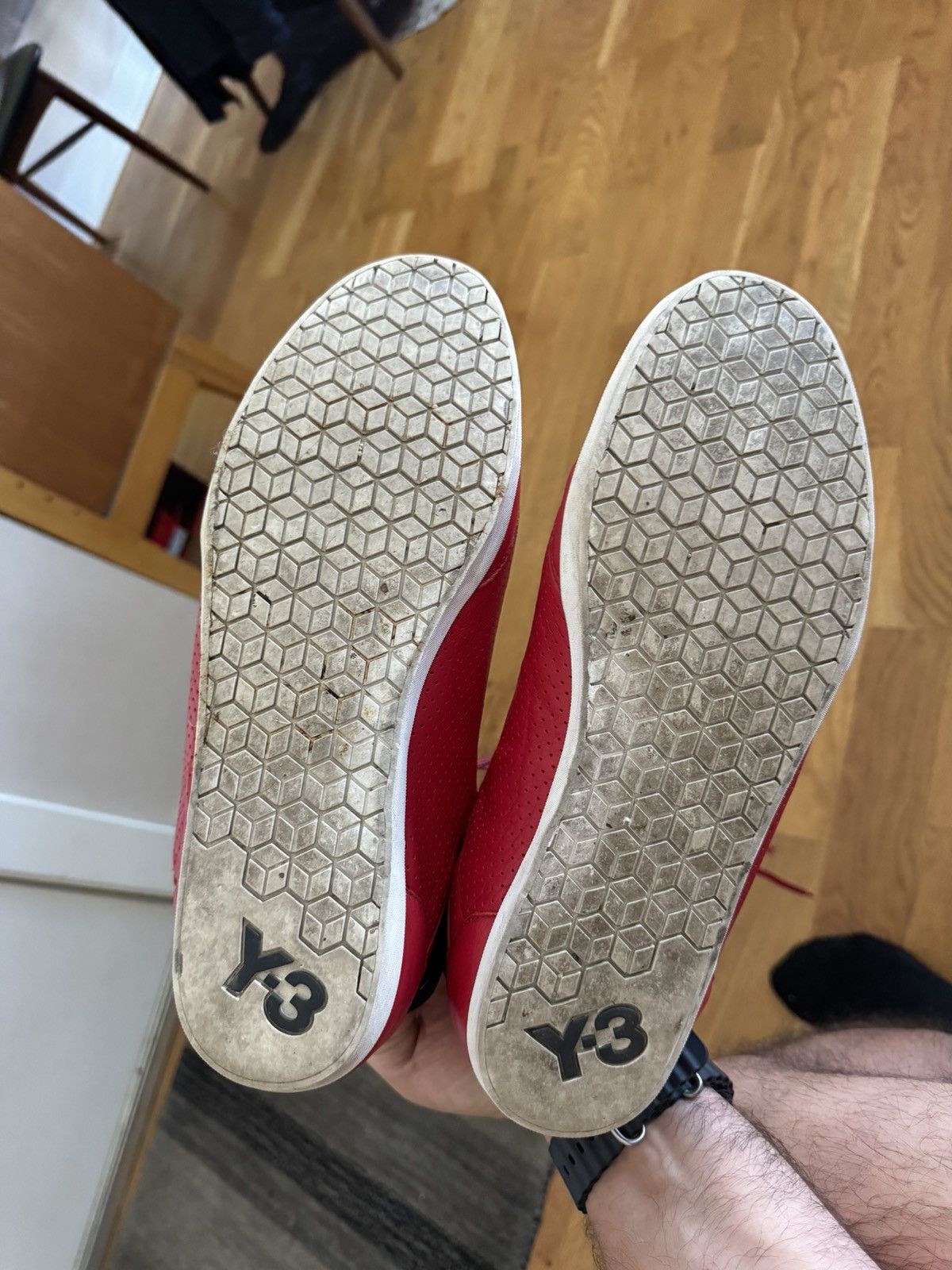 Y-3 Y-3 Red Mid Top Sneaker Size US 10 / EU 43 - 10 Thumbnail