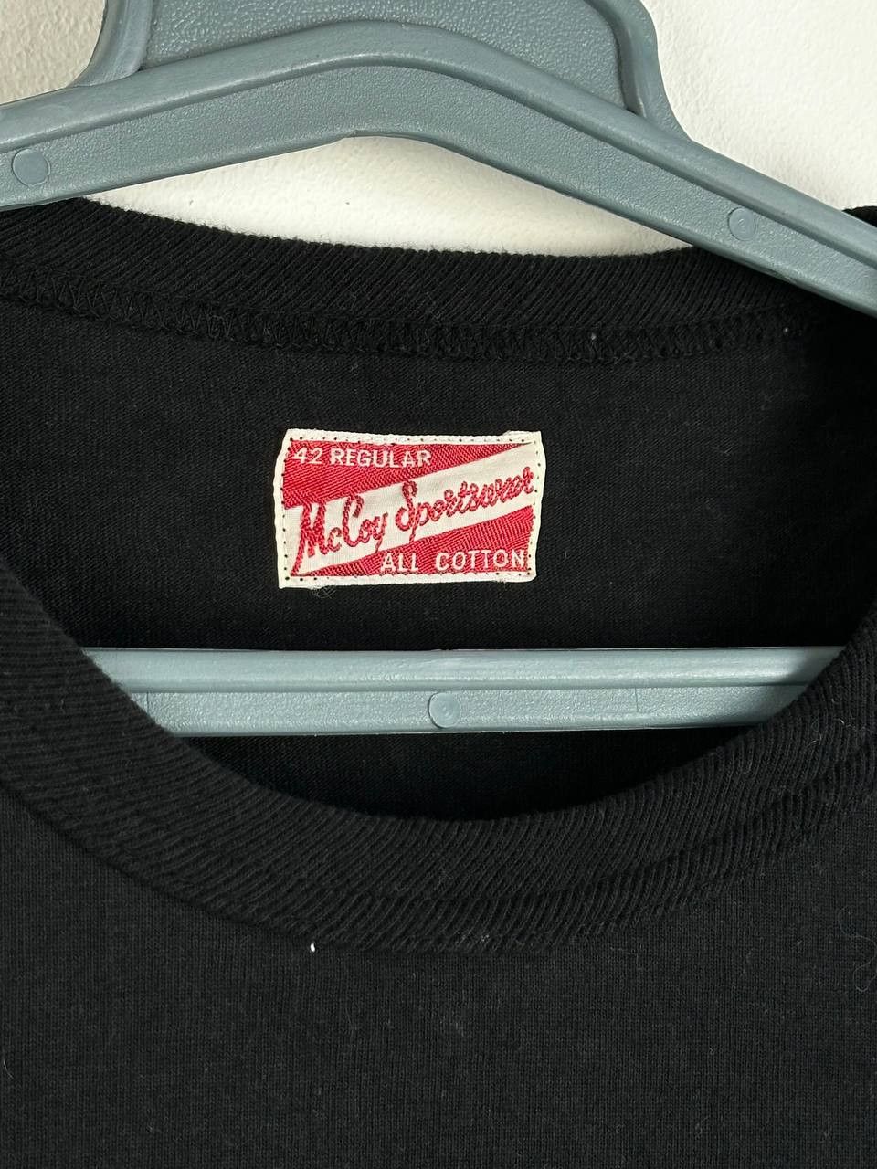 The Real McCoy's Real McCoys LS All Cotton Black Pocket T Shirt Size US L / EU 52-54 / 3 - 5 Thumbnail