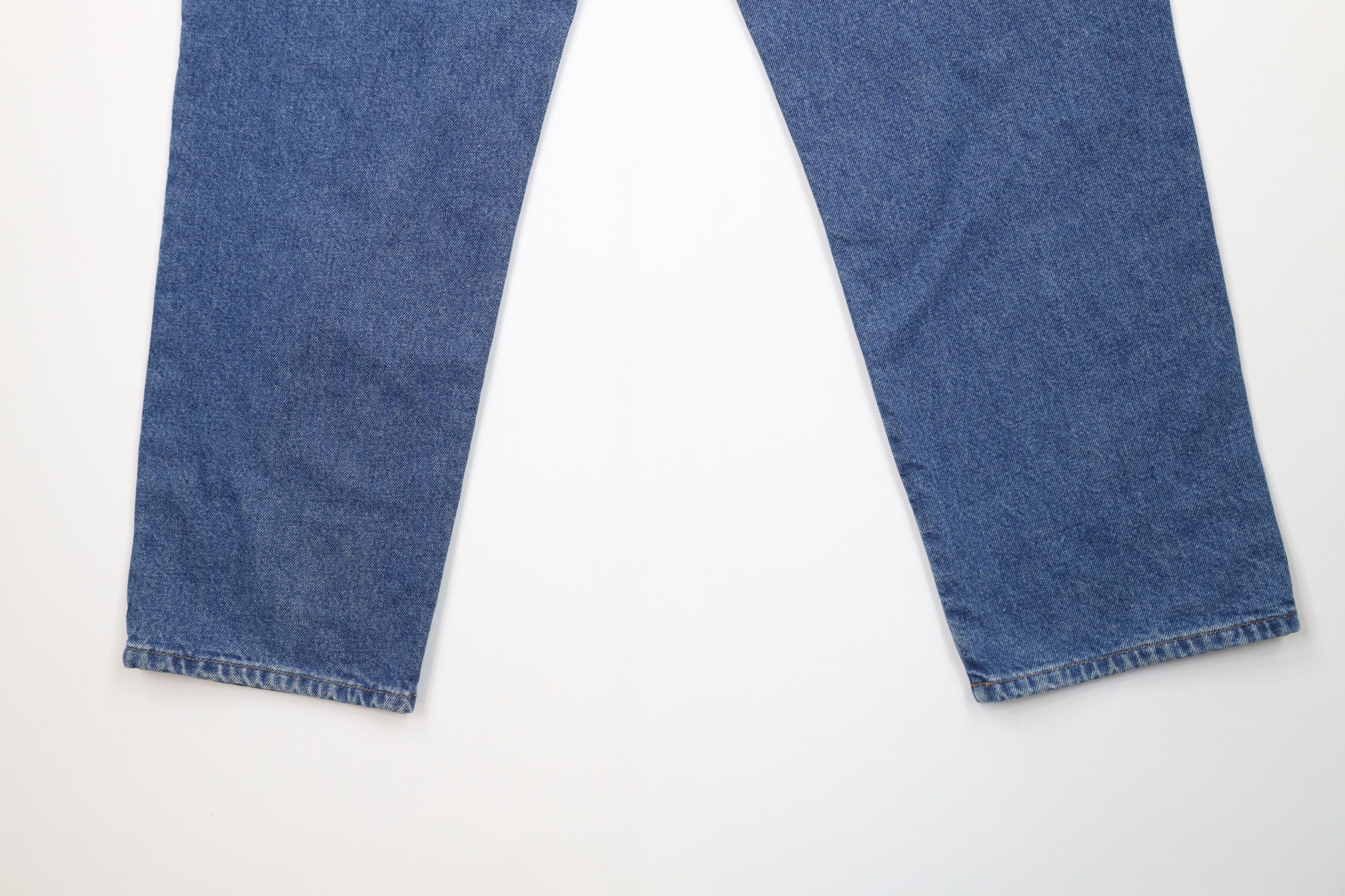 L.L. Bean Vintage LL Bean Natural Fit Flannel Lined Denim Jeans Blue Size US 37 - 14 Thumbnail