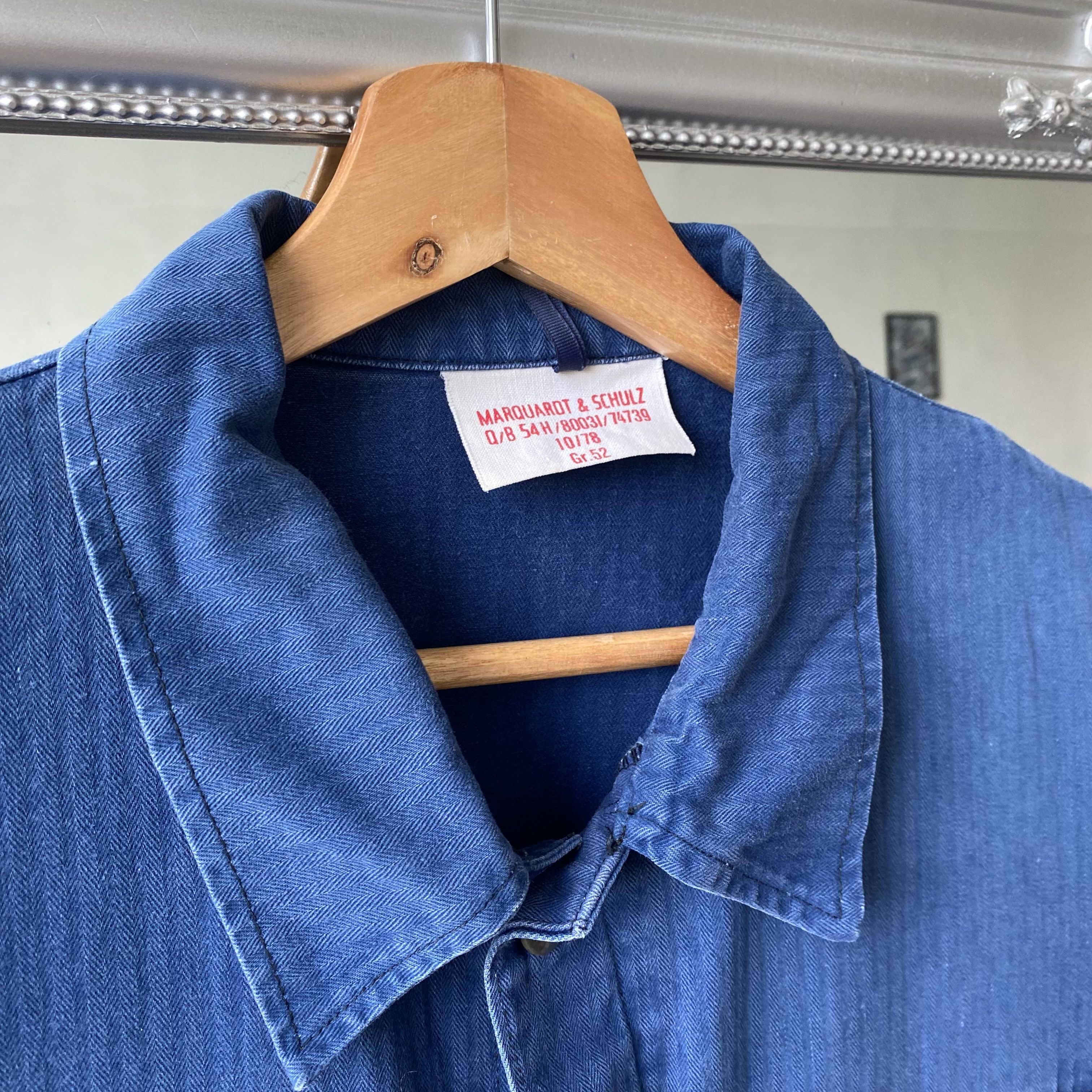 Le Laboureur ⚙️ Vintage 80s Faded Safor French Coverall Worker jumpsuit Size US 32 / EU 48 - 4 Thumbnail