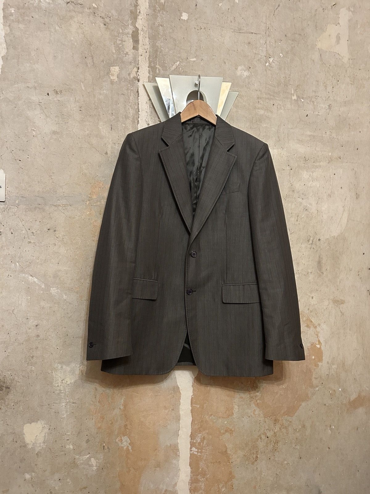 Miu Miu Early 2000’s Wool & Mohair Striped Blazer Size US M / EU 48-50 / 2 - 1 Thumbnail