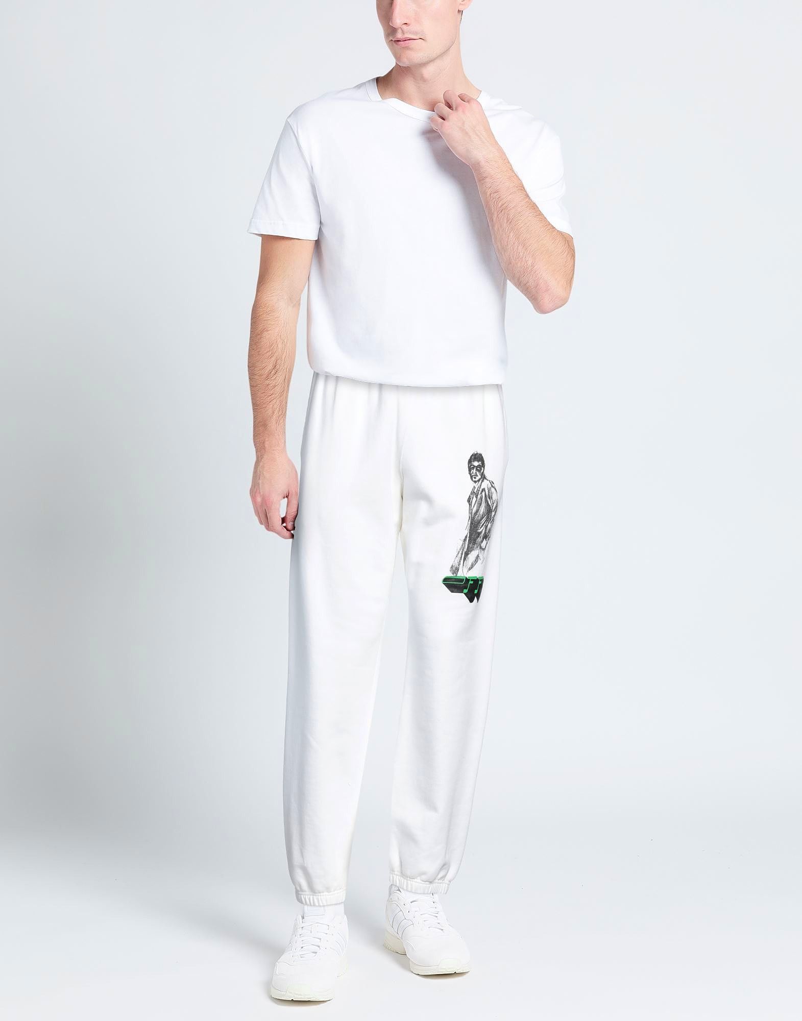 Off-White White Mirko Two Arrow Logo Sweatpants Size US 32 / EU 48 - 2 Thumbnail