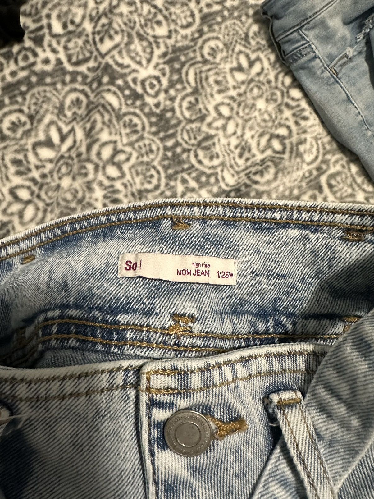 Other High Rise Mom Jeans SO Clothing Size 1 Size 24" / US 00 / IT 34 - 9 Thumbnail
