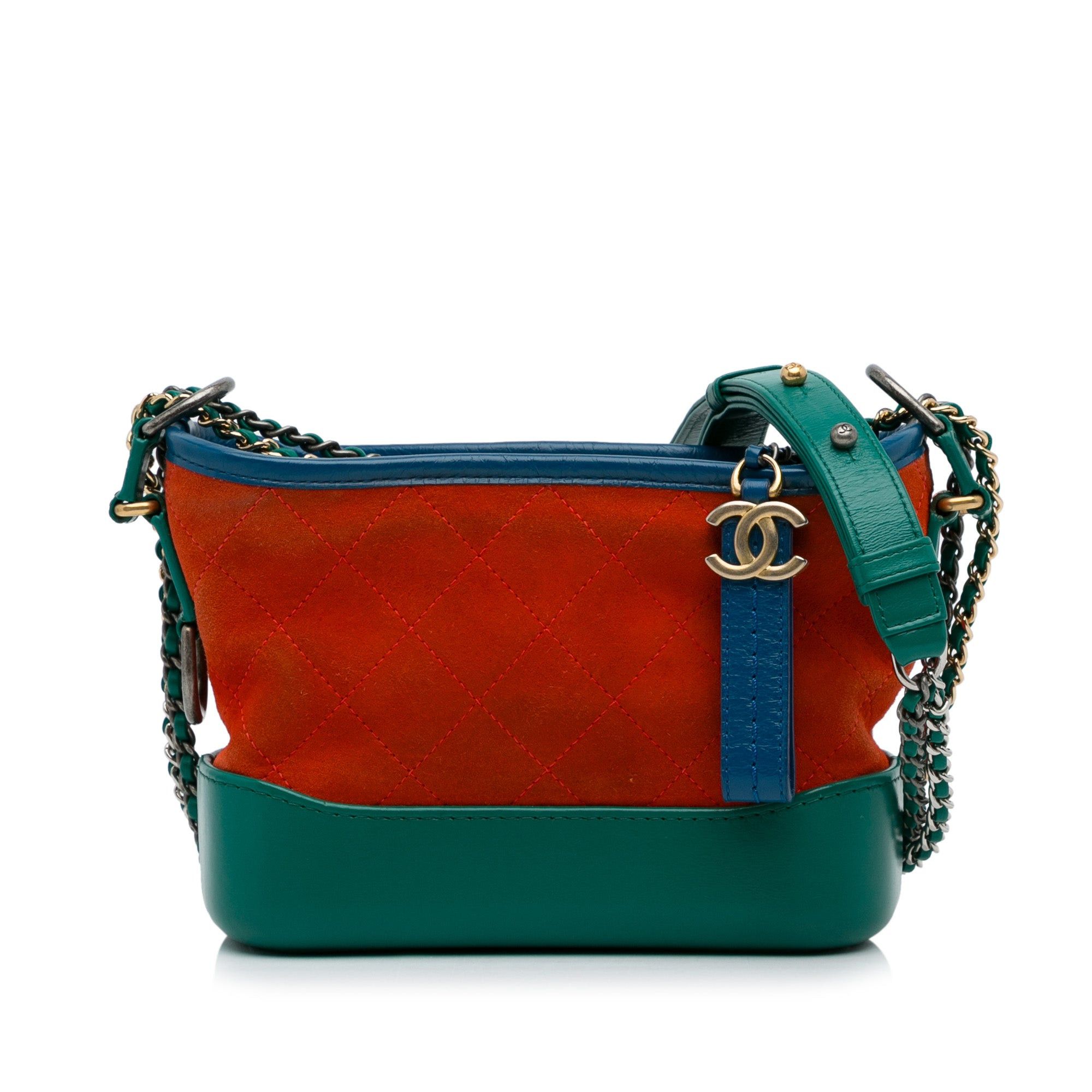 Chanel Chanel Small Suede Gabrielle Crossbody Orange Size ONE SIZE - 1 Thumbnail