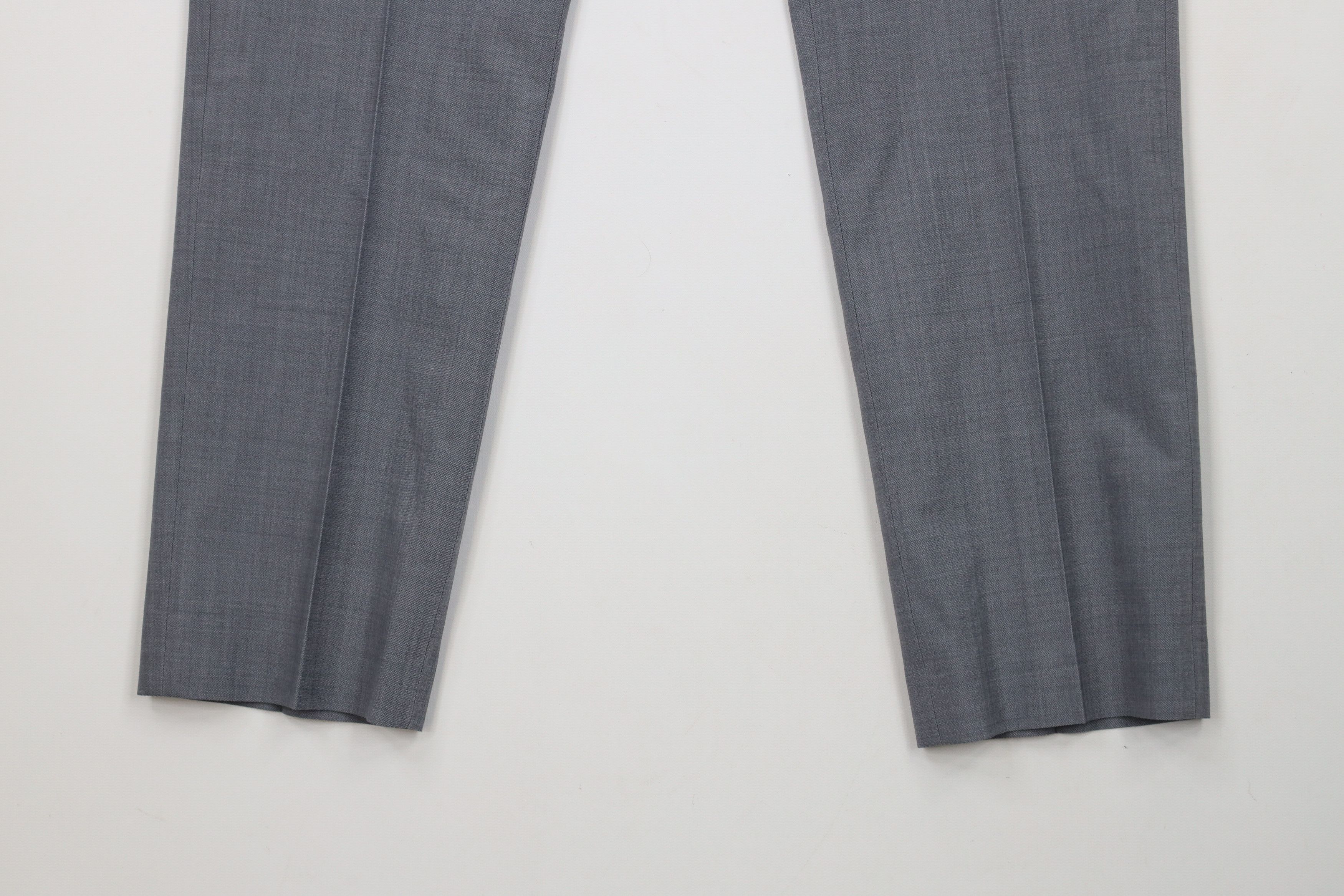 Express × Vintage Express Slim Fit Chambray Wool Blend Chinos Chino Pants Gray Size US 29 - 4 Thumbnail