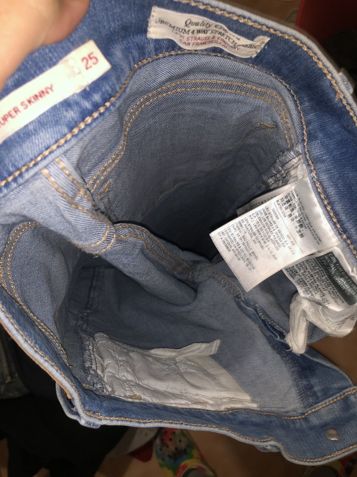 Levi's Levi’s Super Skinny Jeans Size 25" / US 0 / IT 36 - 7 Thumbnail