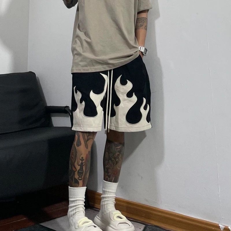 Japanese Brand × Other Designer Sport Vintage Flame Summer Shorts Unisex Size US 32 / EU 48 - 1 Thumbnail