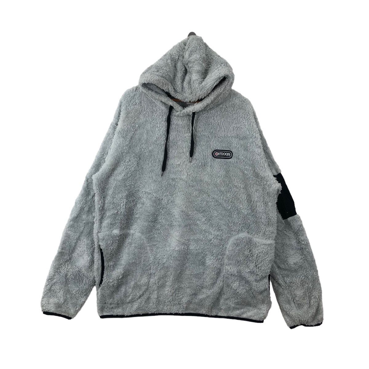 Image of Outdoor Life Outdoor Product Fleece Hoodies Sherpa Deep Pile Outdoor in Grey, Men's (Size XL)