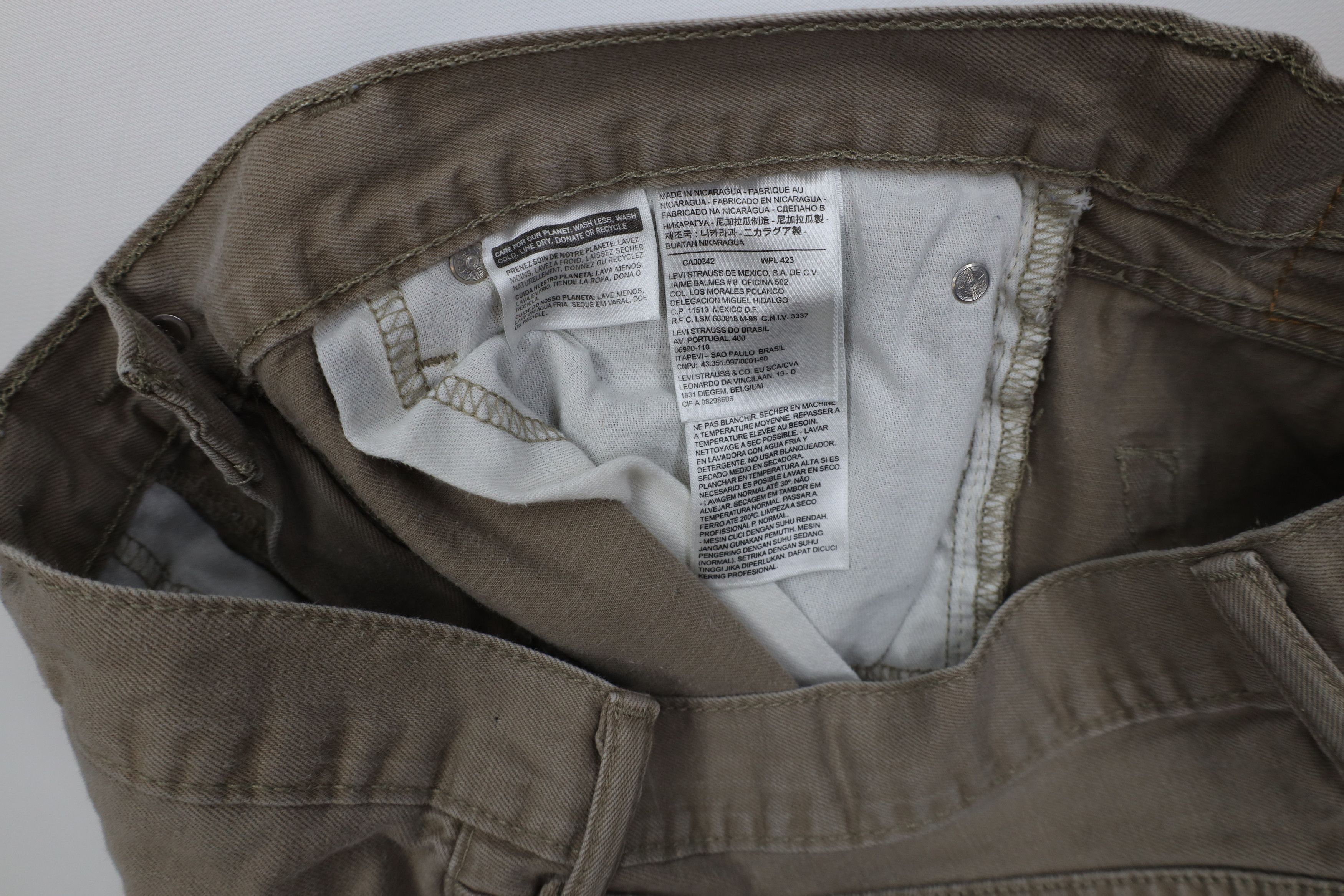 Levi's Vintage Y2K Levis 505 Regular Straight Leg Denim Jeans Beige Size US 36 / EU 52 - 8 Thumbnail