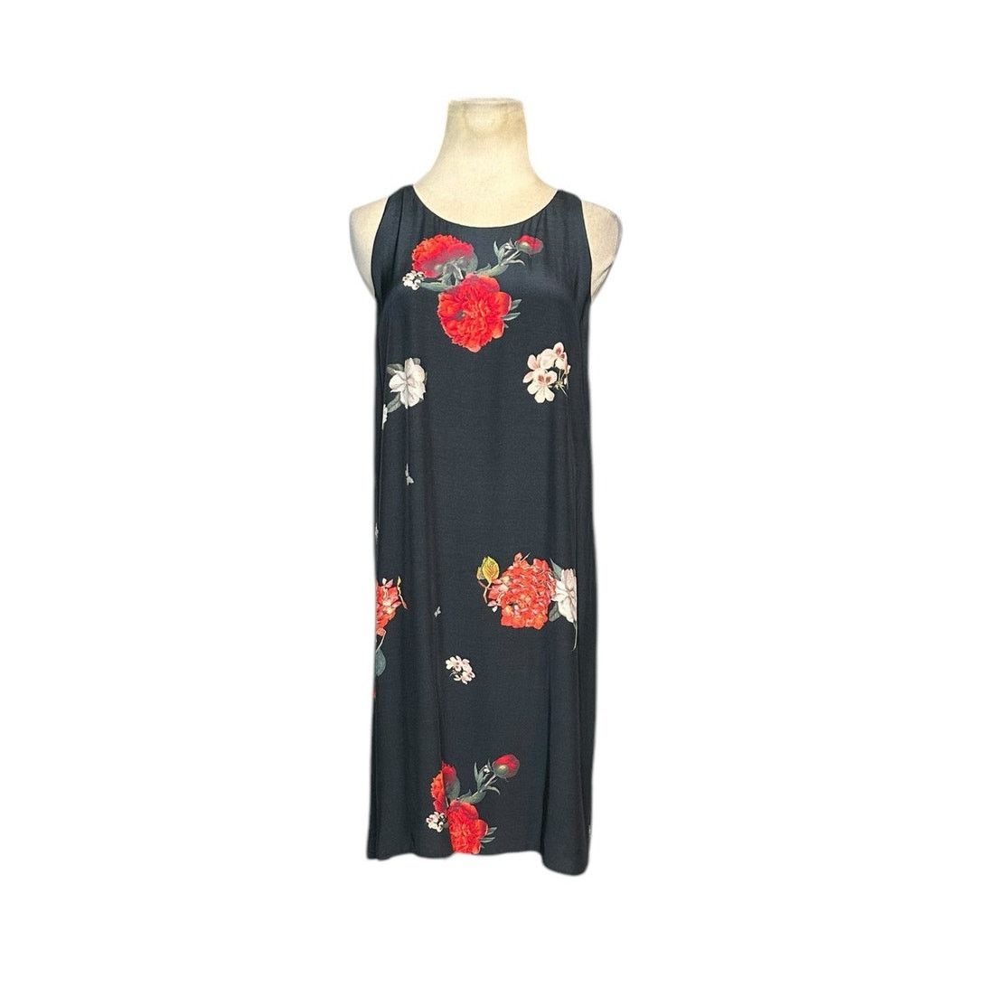 Alice + Olivia Alice + Olivia Castaway Black Red Floral Dress Size M Size S / US 4 / IT 40 - 15 Thumbnail
