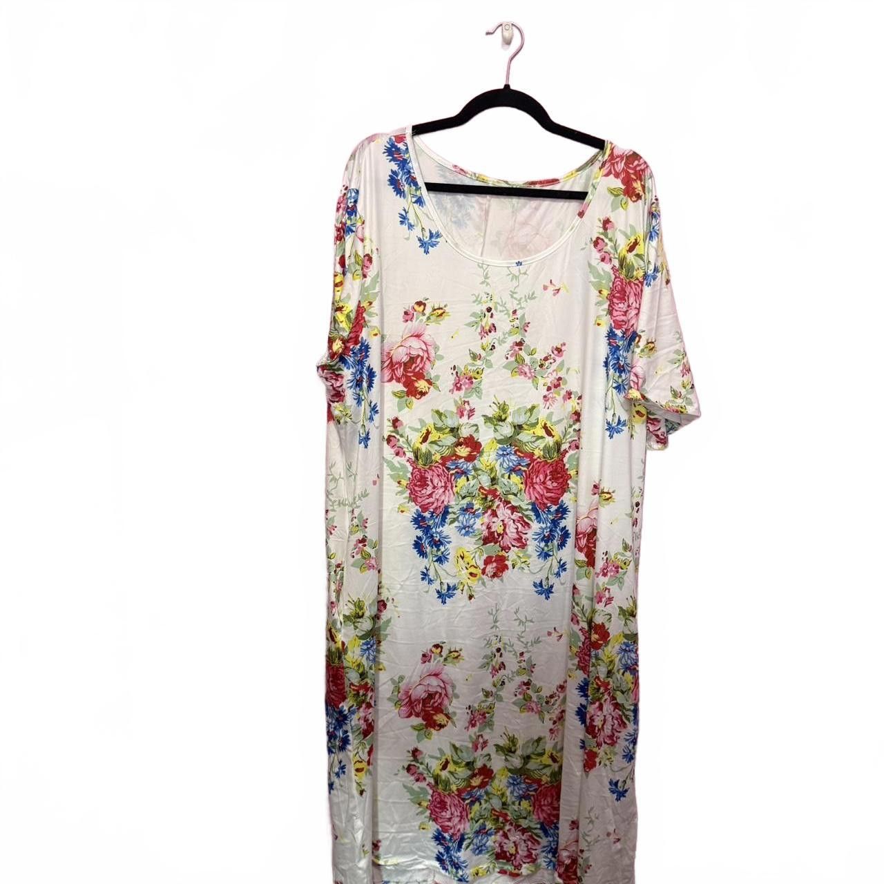 Designer Floral Print Maxi Dress - Lightweight and Comfortable Size M / US 6-8 / IT 42-44 - 1 Thumbnail