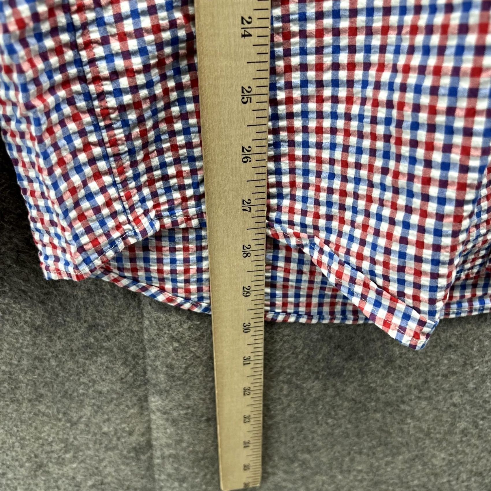 Vineyard Vines Vineyard Vines Shirt Men Medium Red Blue Check Button-Down Tucker VTG Size US M / EU 48-50 / 2 - 7 Thumbnail