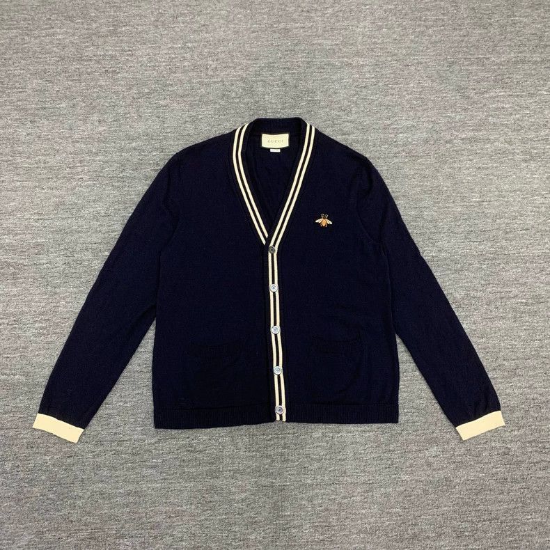 Other Gucci Navy Bee Cardigan Sweater-2508 Size US XL / EU 56 / 4 - 1 Thumbnail
