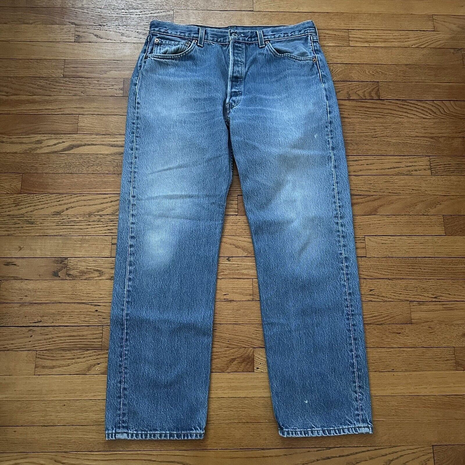 image of Levis x Made In USA Vintage Levi’S 501 Blue Denim Jeans Size 36X30 Made In Usa, Men's