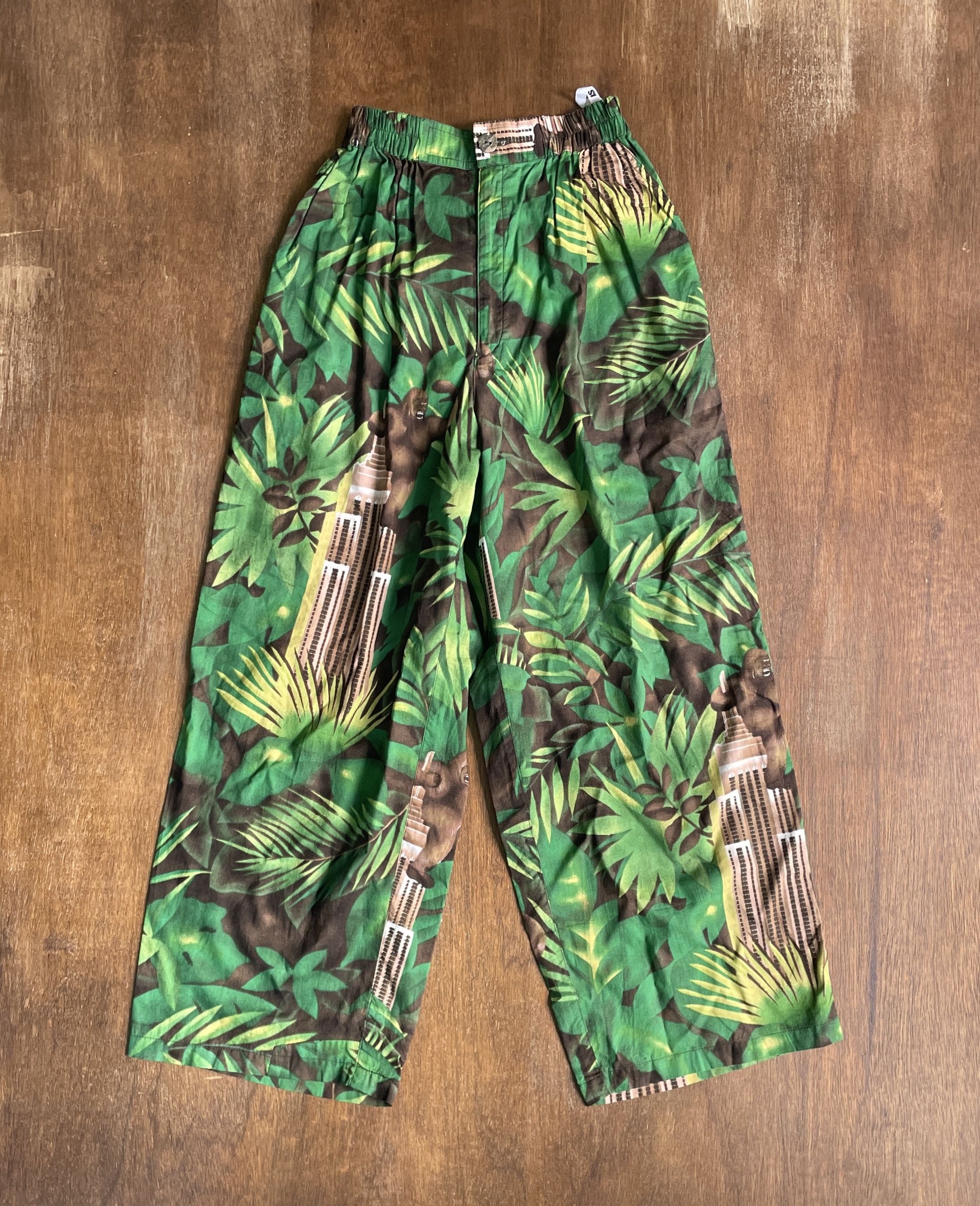 Issey Miyake ISSEY MIYAKE King Kong Jungle Prints Vintage Jogger Pants Size US 26 / EU 42 - 1 Thumbnail