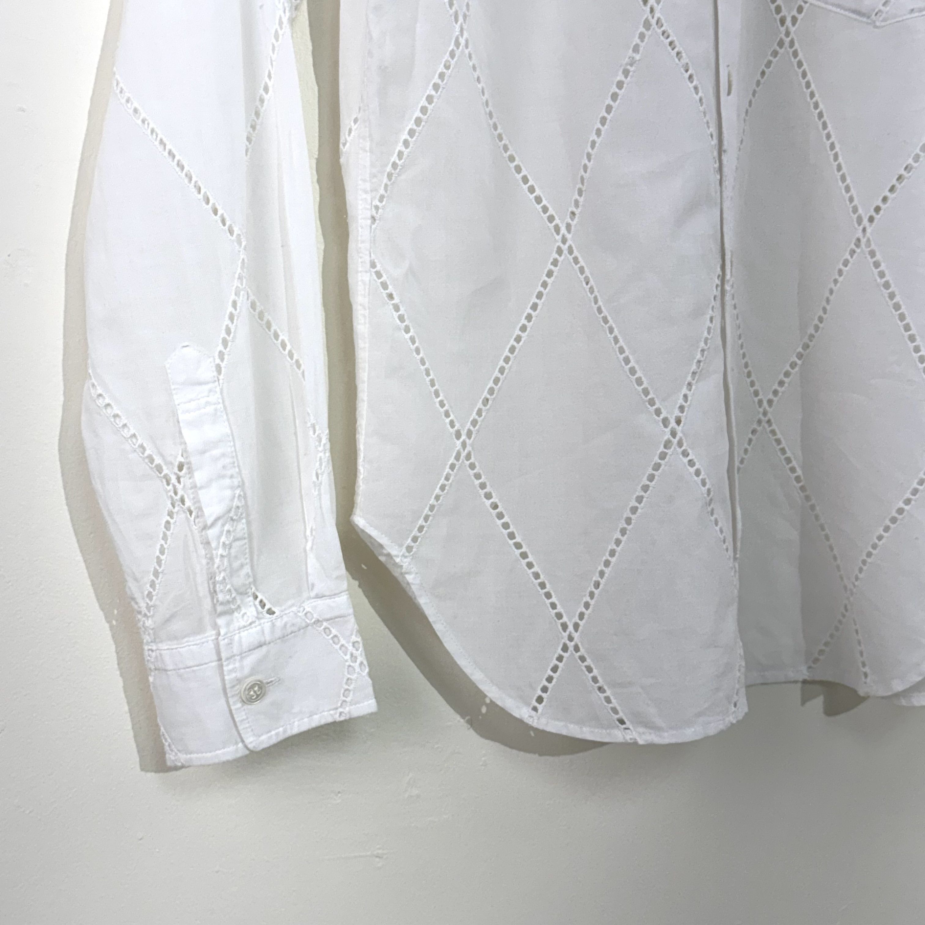 Comme des Garcons Comme des Garçons tricot Diamond Lace Round Collar Shirt Size S / US 4 / IT 40 - 2 Thumbnail
