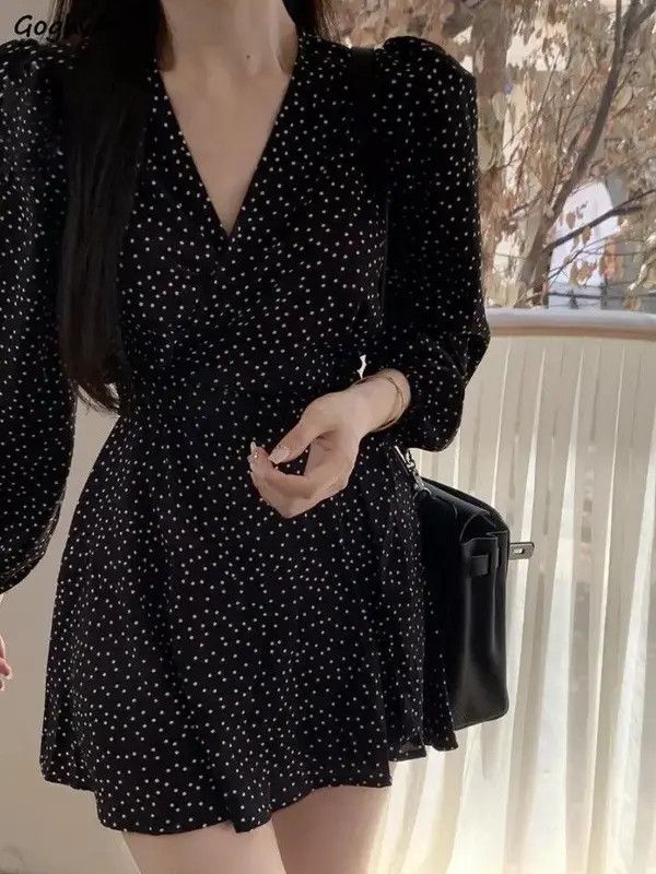 VIBE Mini Autumn Casual Simple Vintage Puff Sleeve Size M / US 6-8 / IT 42-44 - 1 Thumbnail
