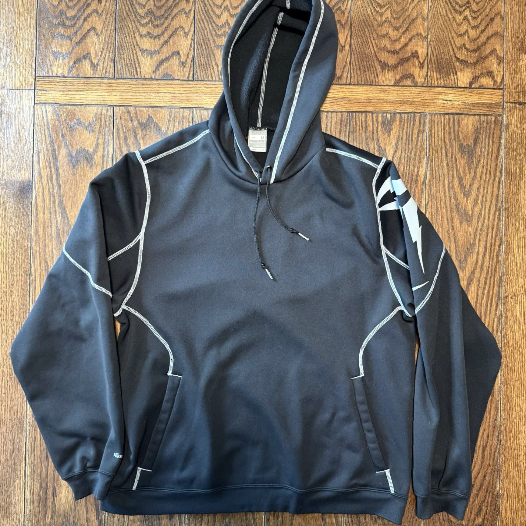 Nike VINTAGE Nike Fit Therma Men's Medium Kobe Bryant Mamba Hooded Sweatshirt Hoodie Mens M Black Nike Sweatshirt Size US M / EU 48-50 / 2 - 2 Thumbnail