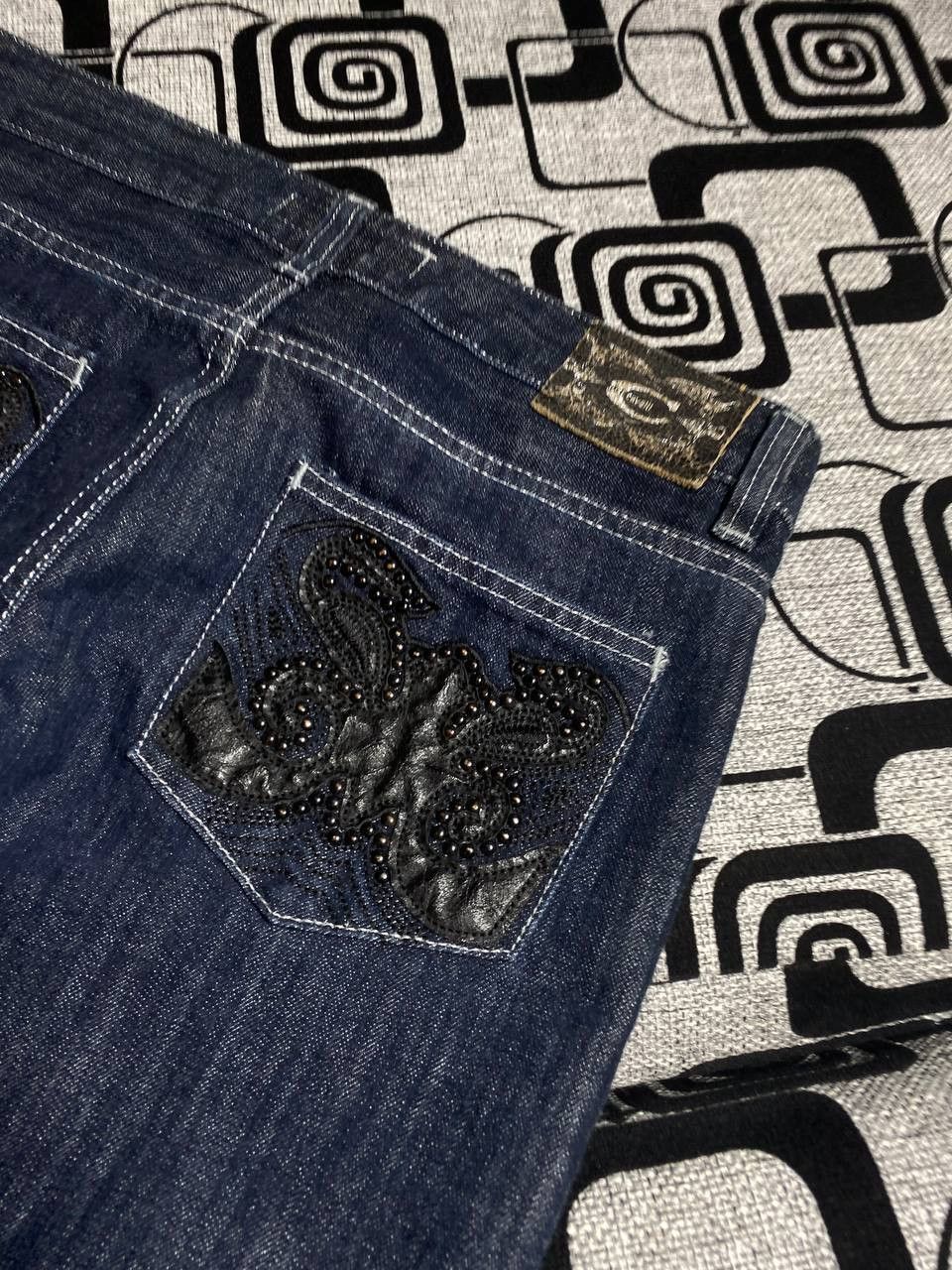 Japanese Brand Crazy Crash Dirty Baggy Faded Jean Japan Avant Garde Style Size US 32 / EU 48 - 3 Thumbnail