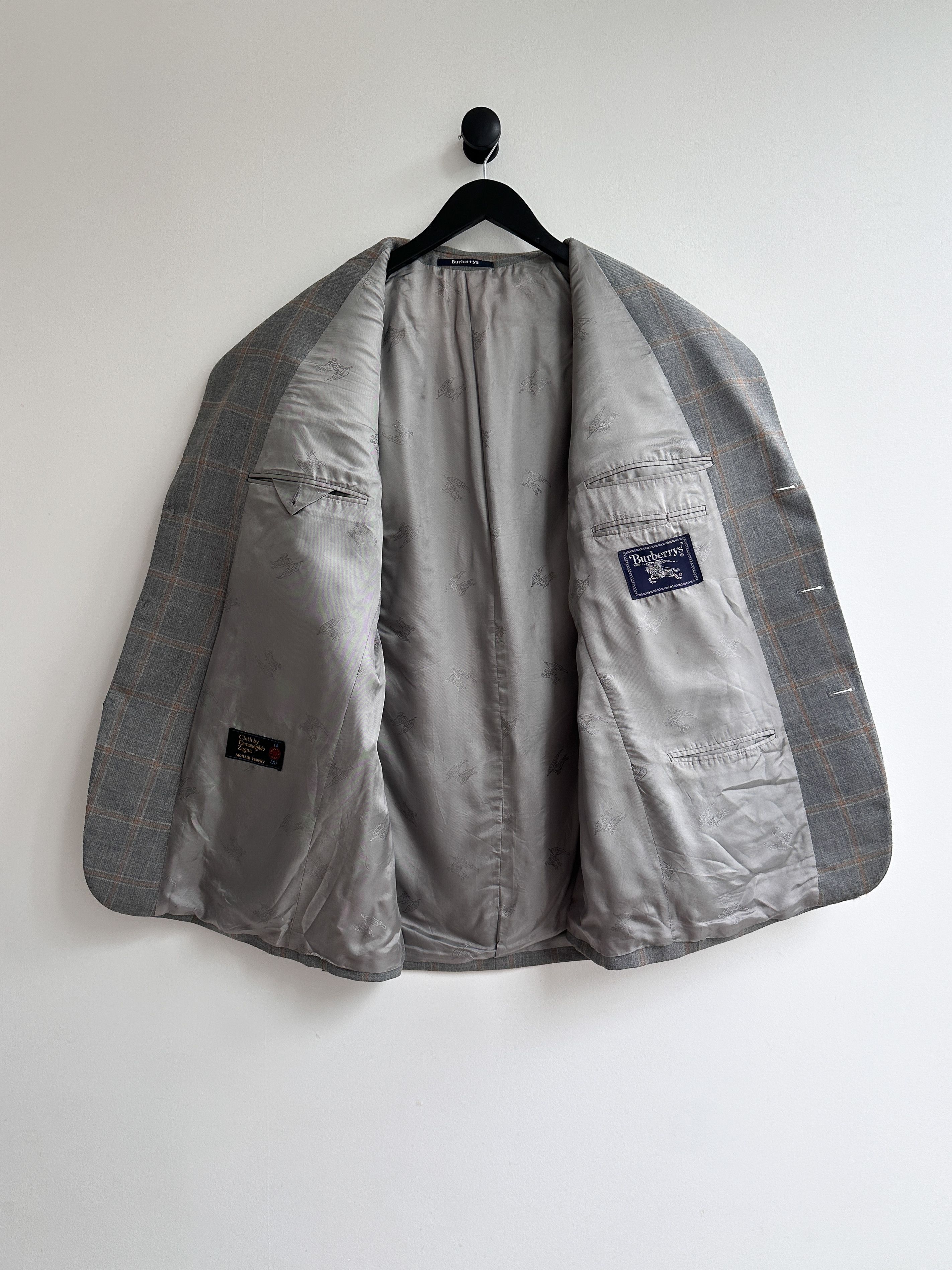 Burberry Vintage Burberry x Ermenegildo Zegna Blazer Jacket Size 52R - 2 Thumbnail
