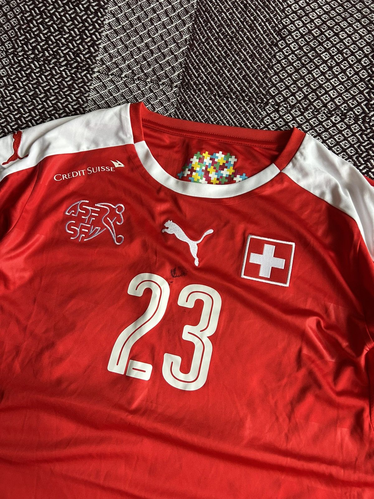 Puma Puma Suisse 23 Shaqiri Kids Football Jersey Rare T-Shirt Size US XS / EU 42 / 0 - 4 Thumbnail