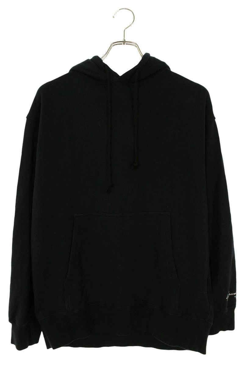Yohji Yamamoto POUR HOMME HG-T45-088 Logo print pullover hoodie (black) Size US S / EU 44-46 / 1 - 1 Thumbnail