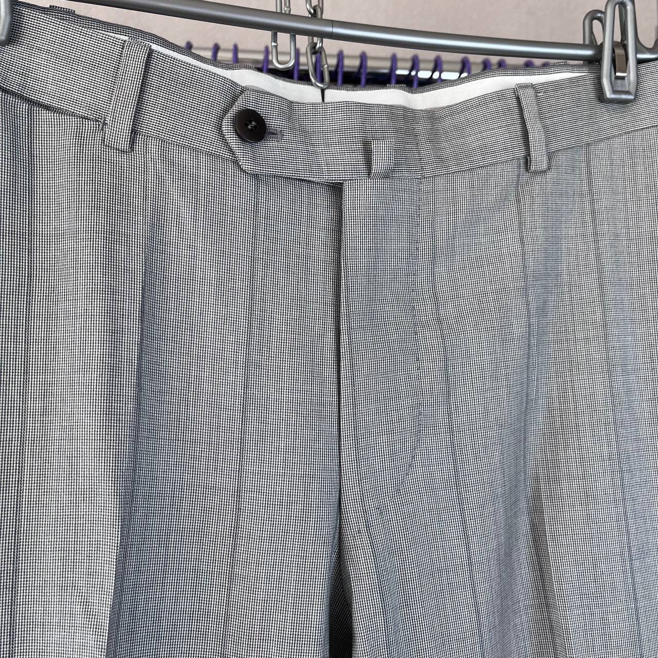 Isaia Isaia Napoli Striped Wool Gray Suit 140`s Delain Selection Size 48R - 16 Thumbnail