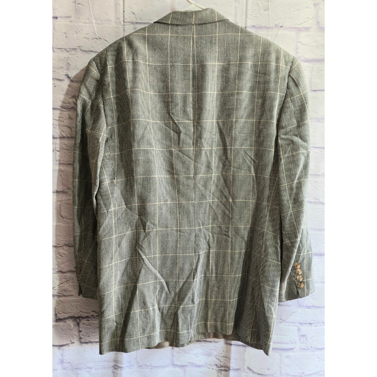 Austin Reed Austin Reed Dillard's Black Tan Plaid Men's Blazer 46 Lined Size US XL / EU 56 / 4 - 6 Thumbnail