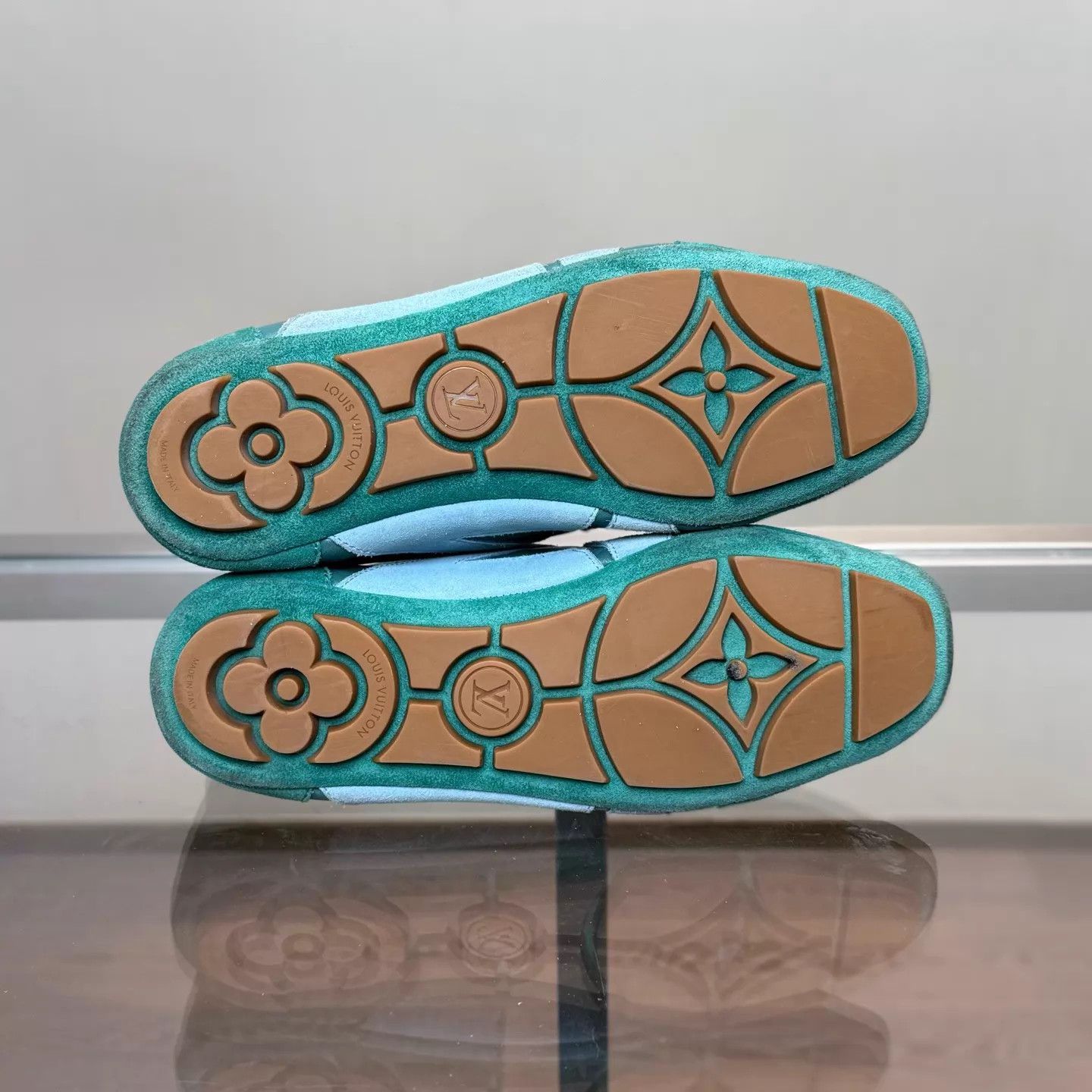 Louis Vuitton LV Sneakerina Green Ballet Trainer 38 98 Size US 7.5 / IT 37.5 - 7 Thumbnail